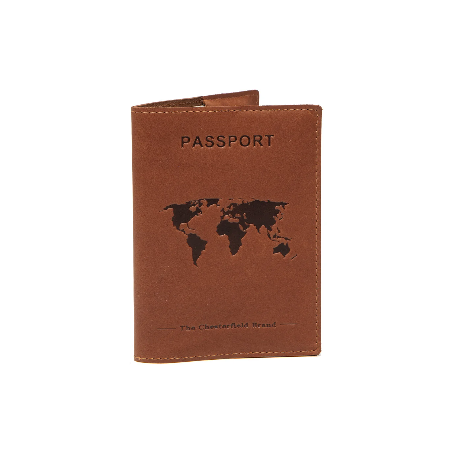 Gift Set Leather Card Holder Cognac Leicester - Image 12