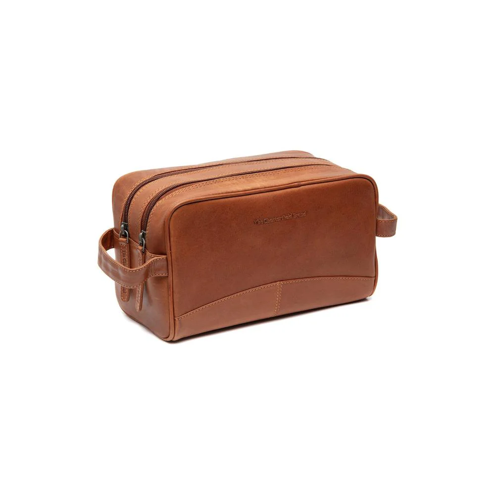 Gift Set Leather Toiletry Bag Cognac Stacey with Rituals Shower Foam - Image 6