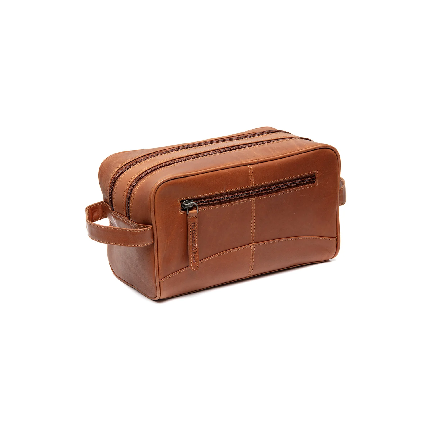 Gift Set Leather Toiletry Bag Cognac Stacey with Rituals Shower Foam - Image 8