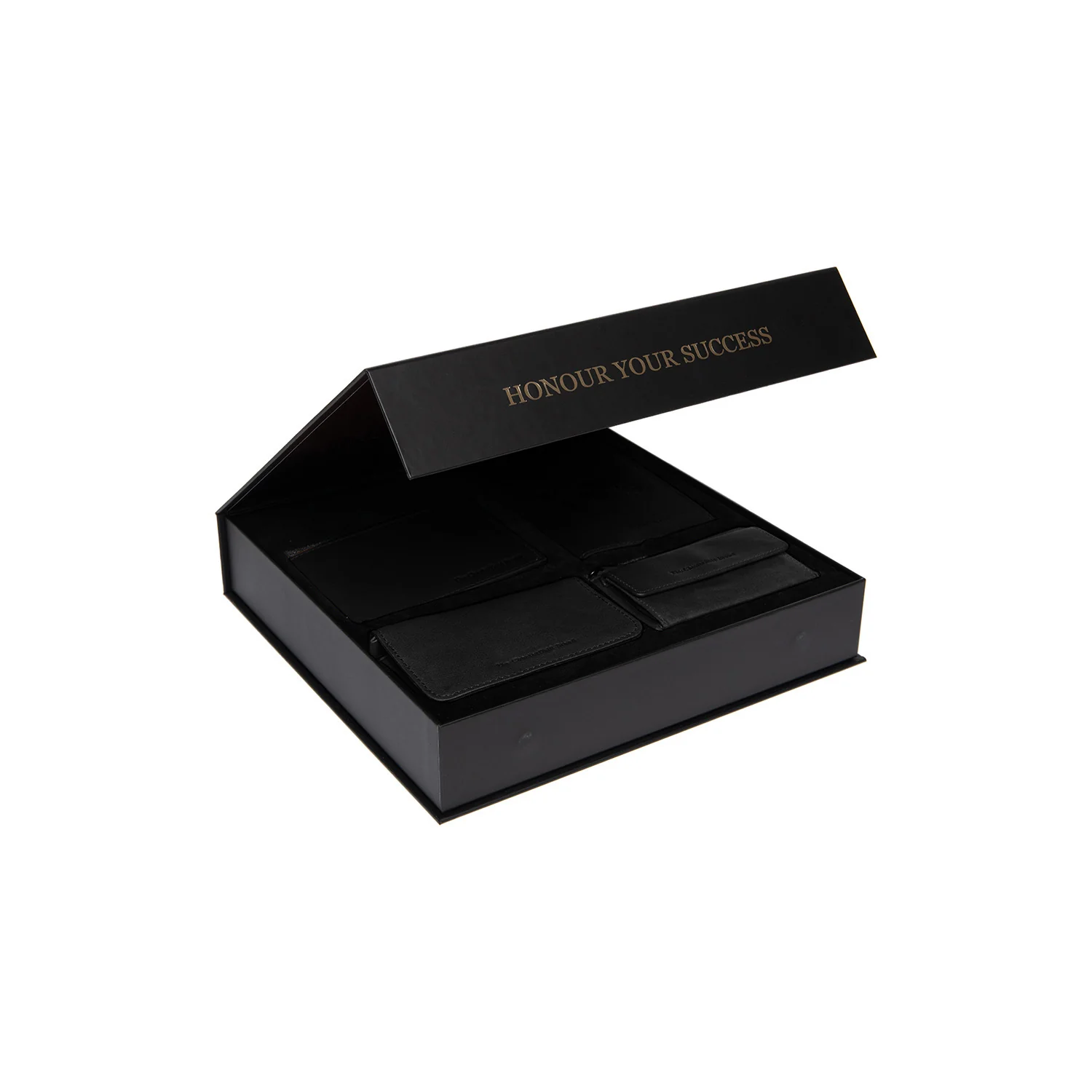Gift Set Leather Wallet Black Timo - Image 3