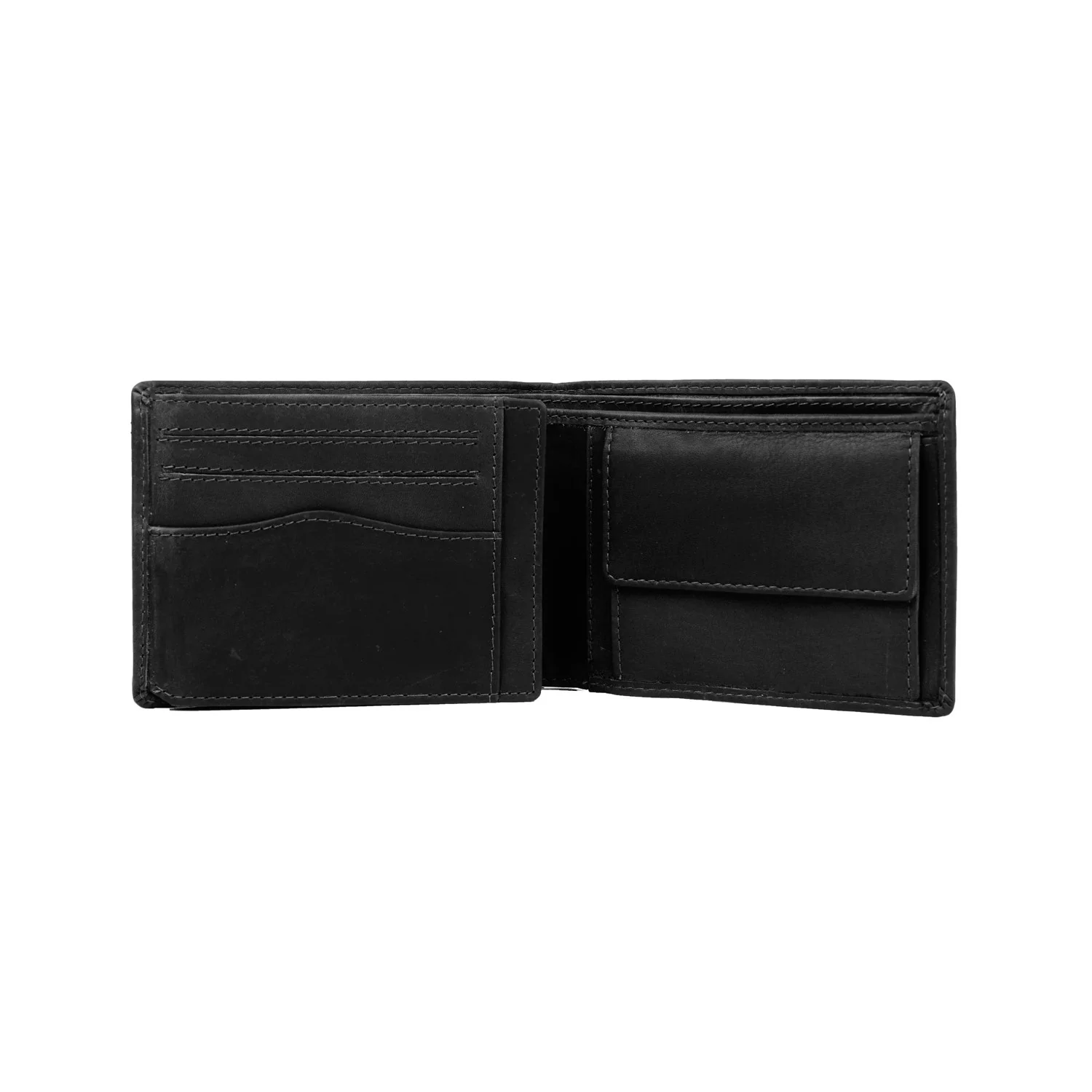 Gift Set Leather Wallet Black Timo - Image 5