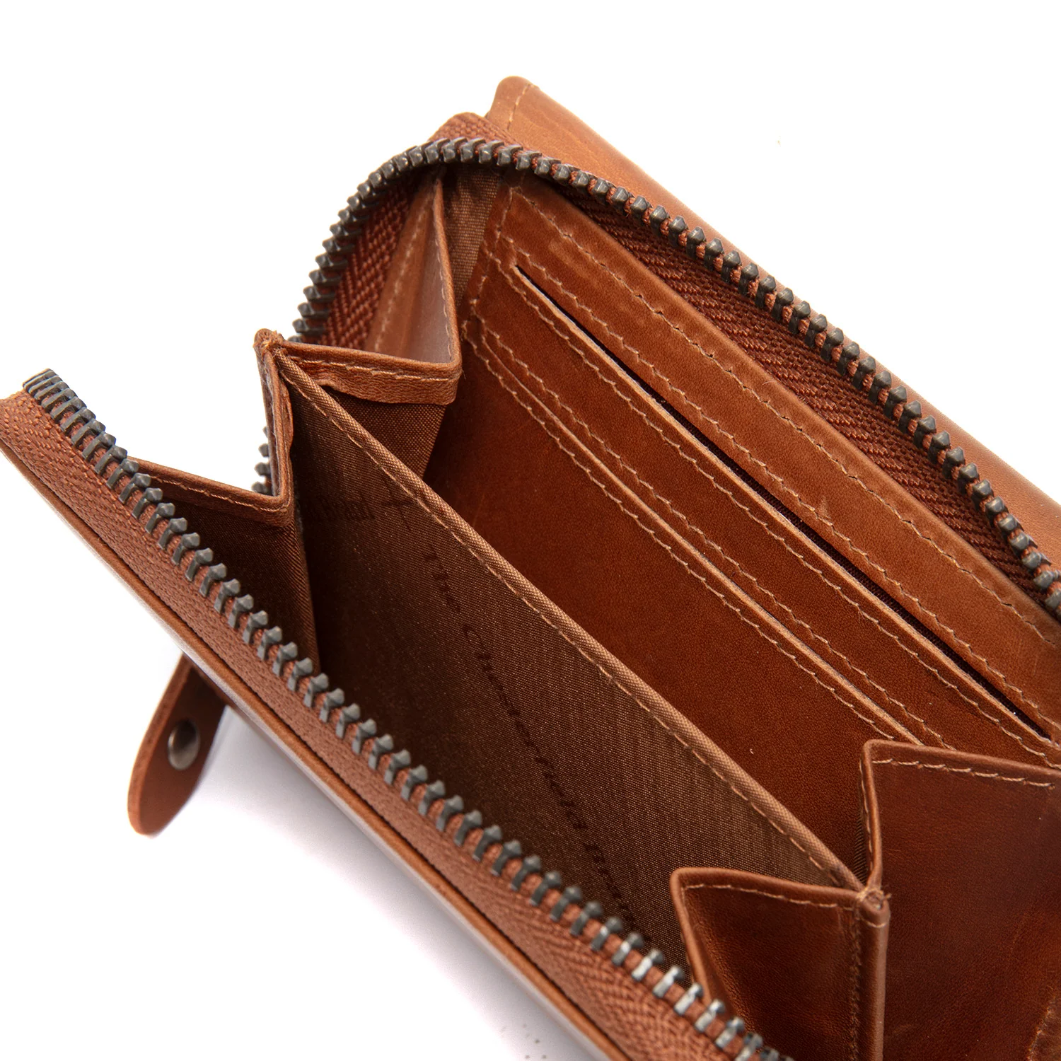 Gift Set Leather Wallet Cognac Sorraia - Image 6
