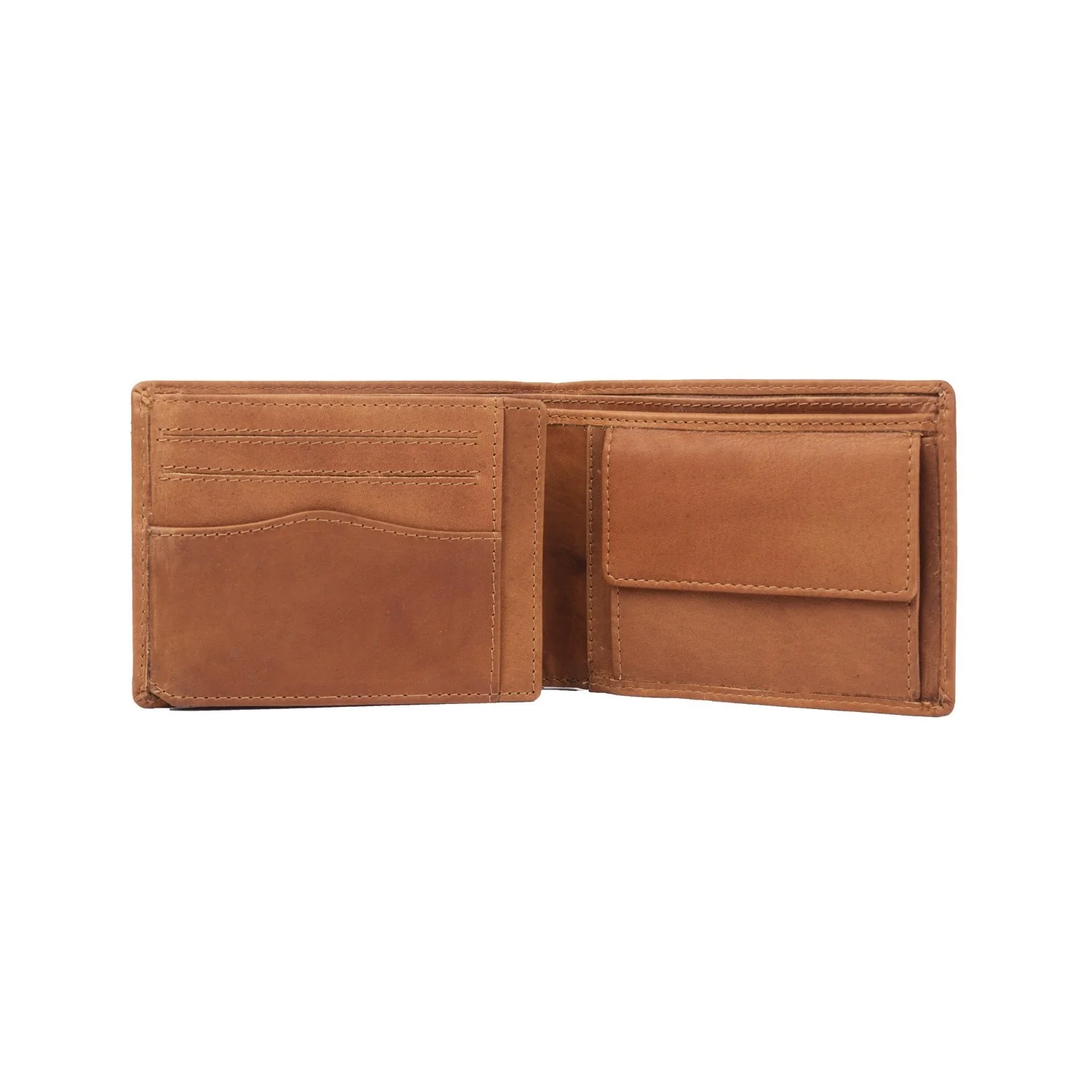 Gift Set Leather Wallet Cognac Timo - Image 7