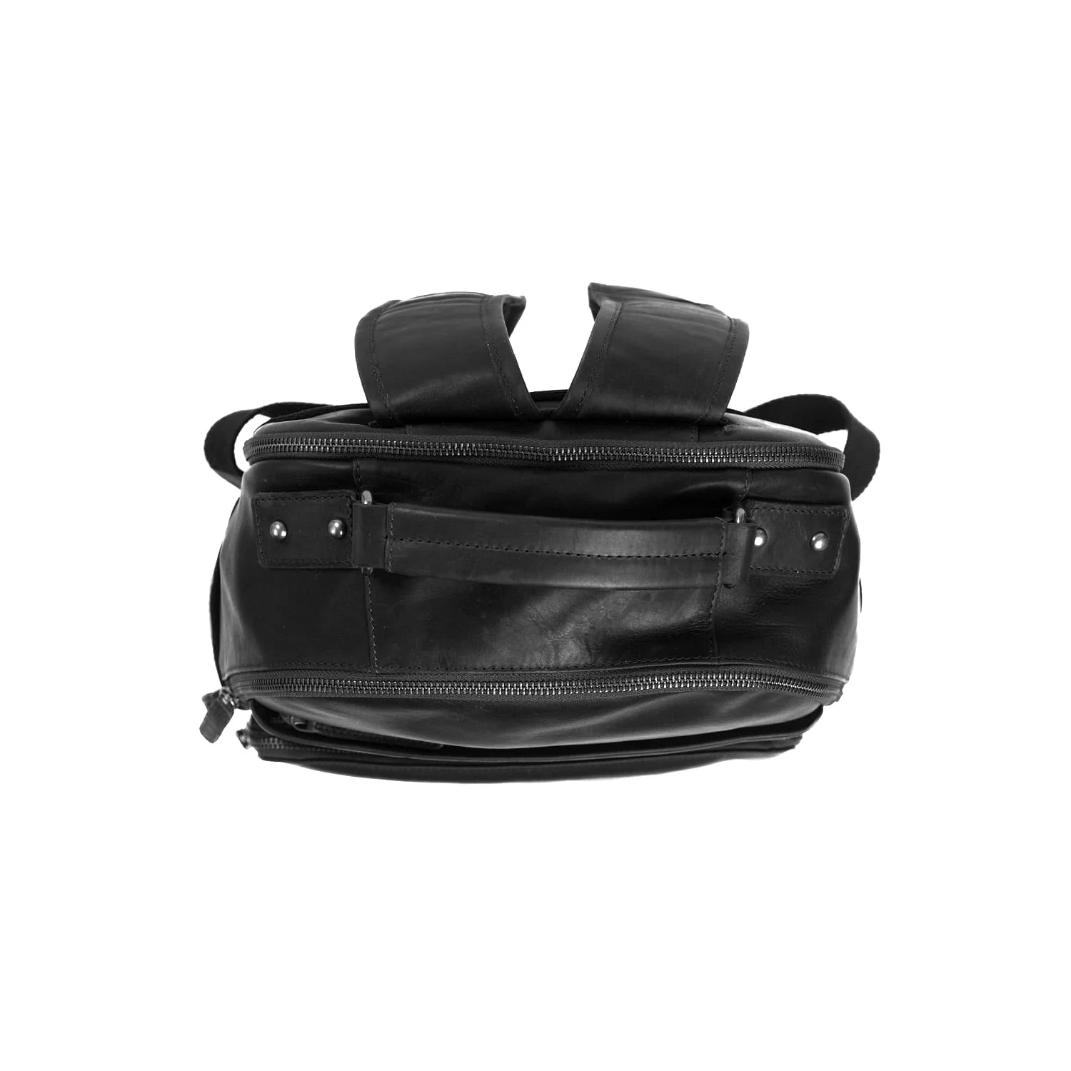 Leather Backpack Black Austin - Image 5