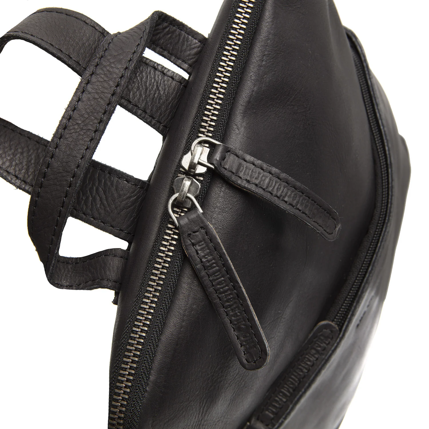 Leather Backpack Black Bern - Image 2