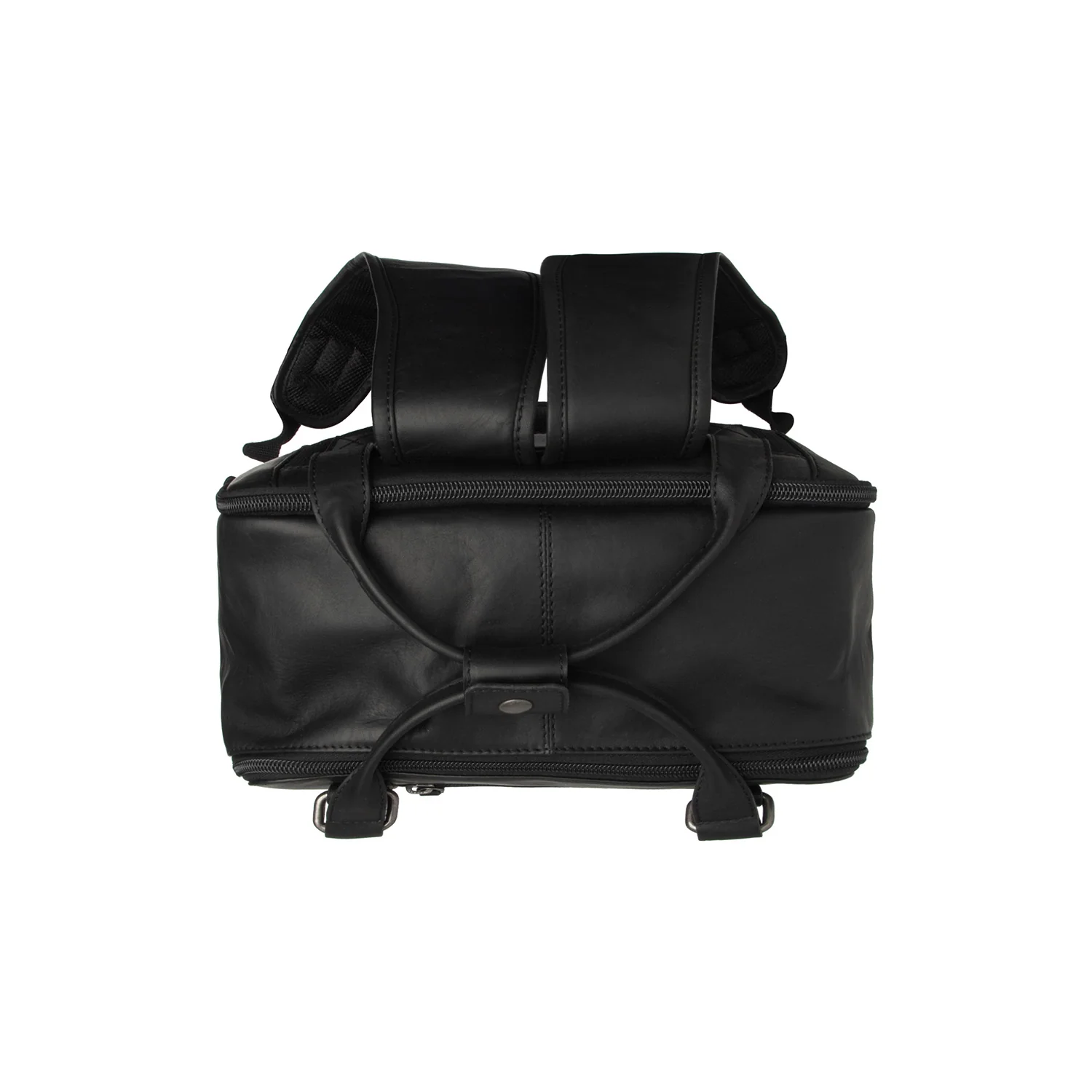 Leather Backpack Black Calden - Image 5