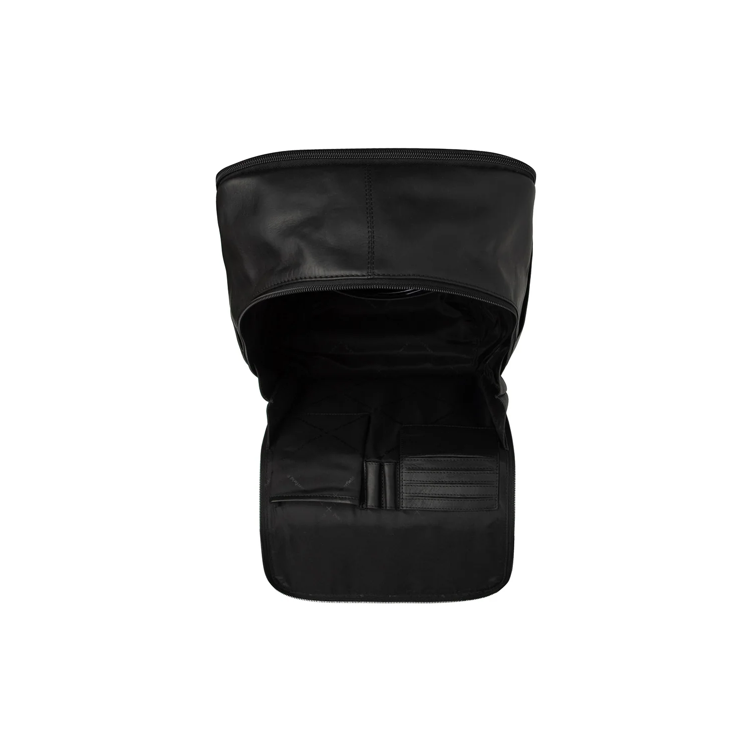 Leather Backpack Black Calden - Image 6