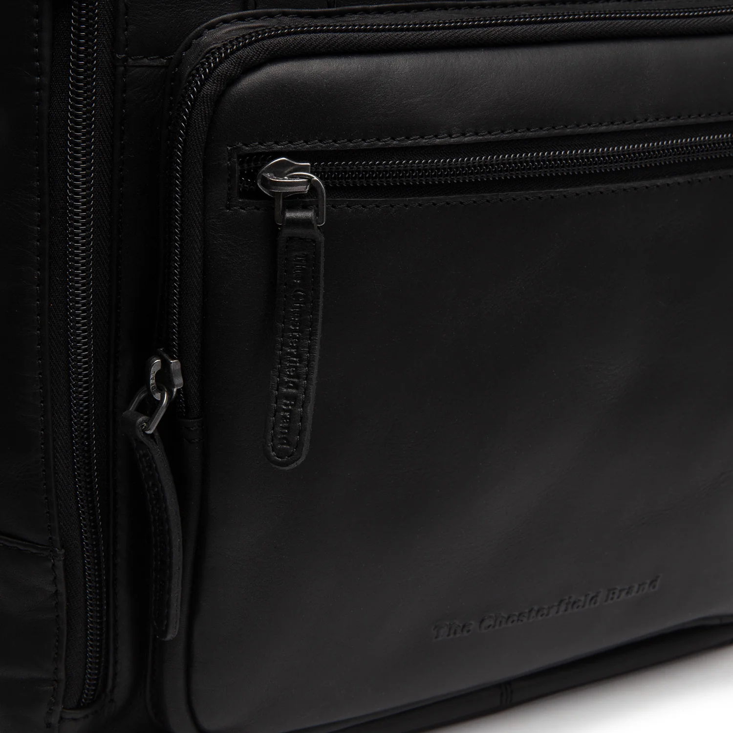 Leather Backpack Black Calden - Image 8