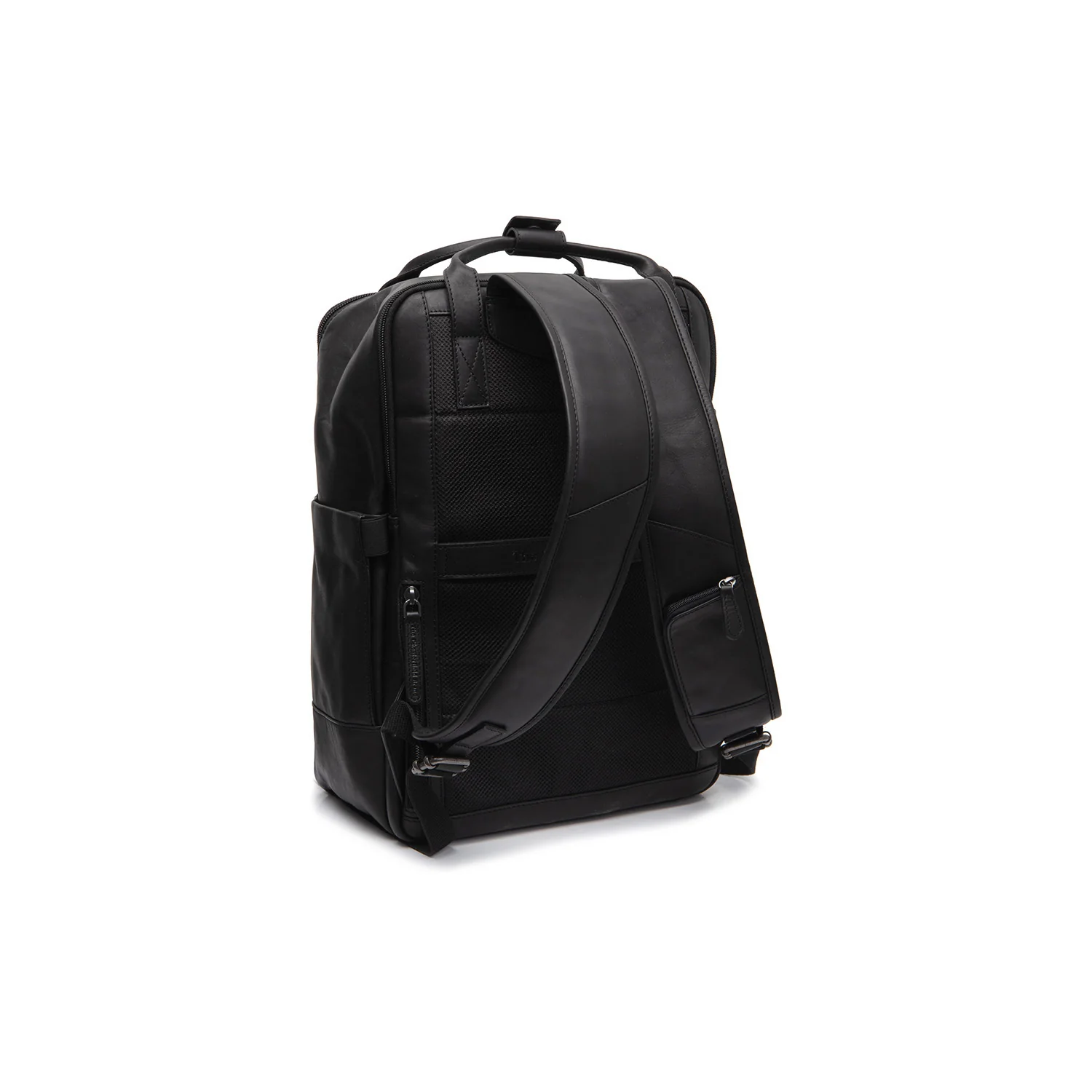 Leather Backpack Black Calden - Image 9