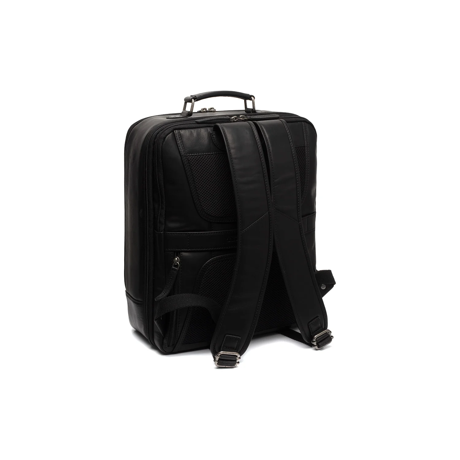 Leather Travel Backpack Black Jamaica - Image 9