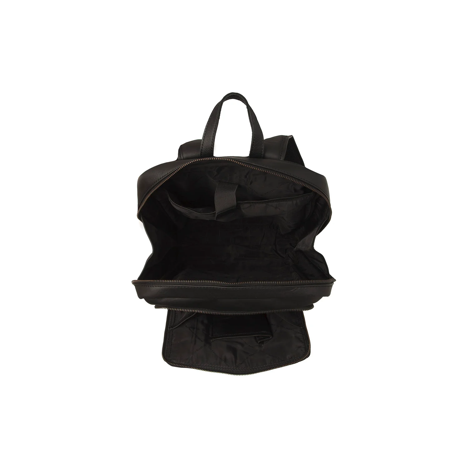 Leather Backpack Black Jasper - Image 6