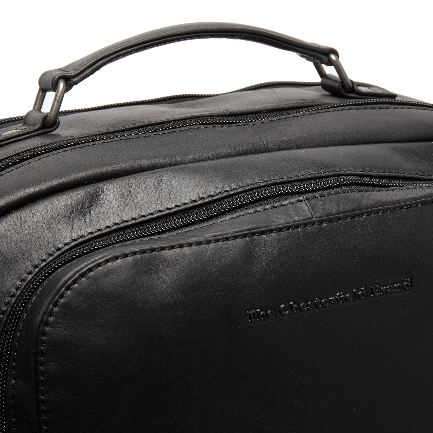 Leather Backpack Black Lennox - Image 6