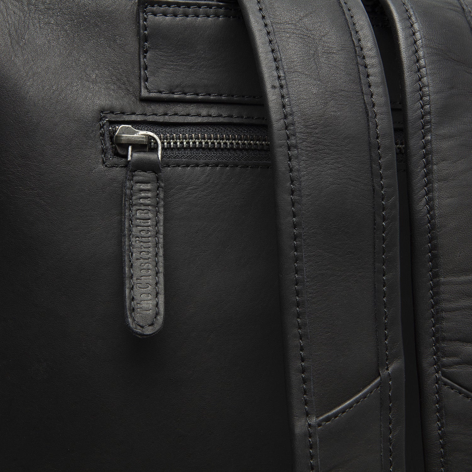 Leather Backpack Black Manchester - Image 7