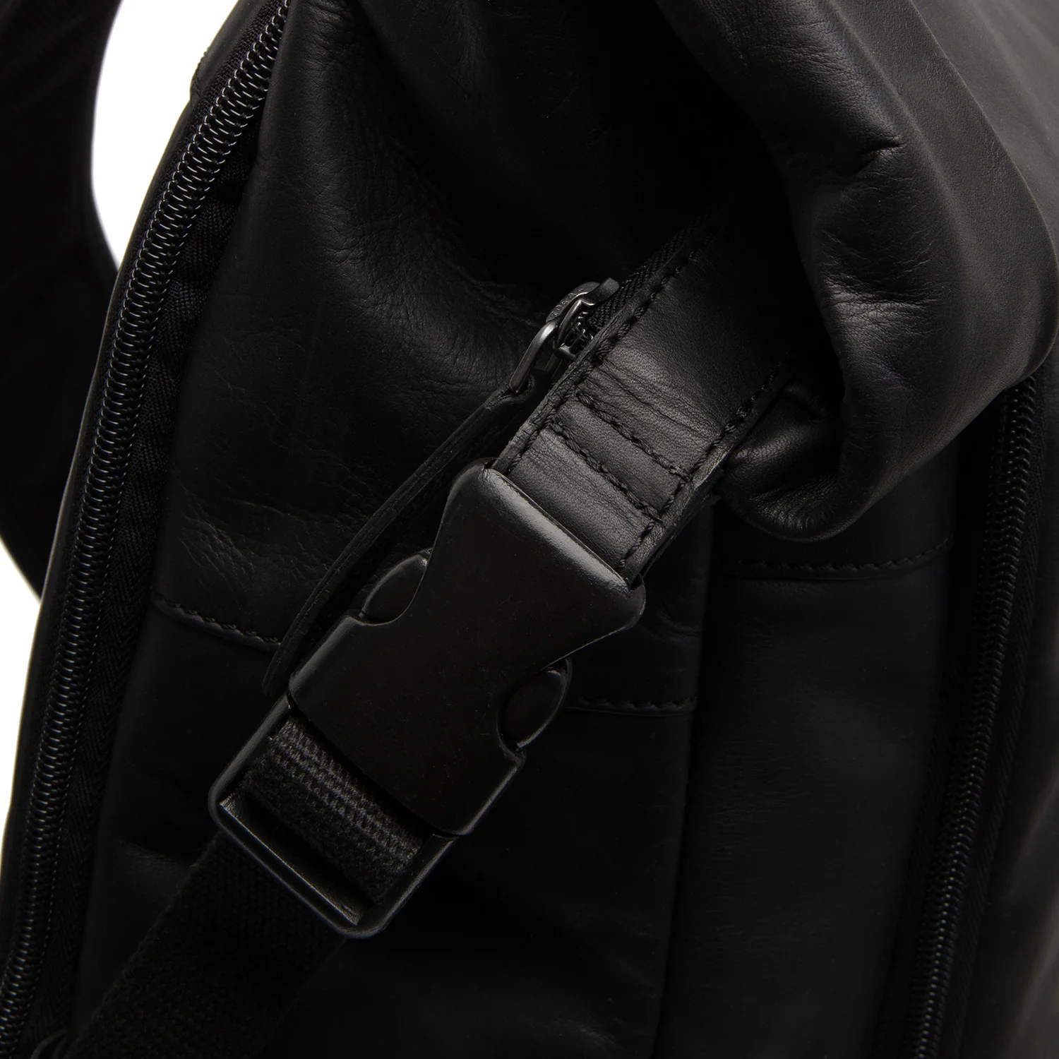 Leather Backpack Black Remo - Image 10