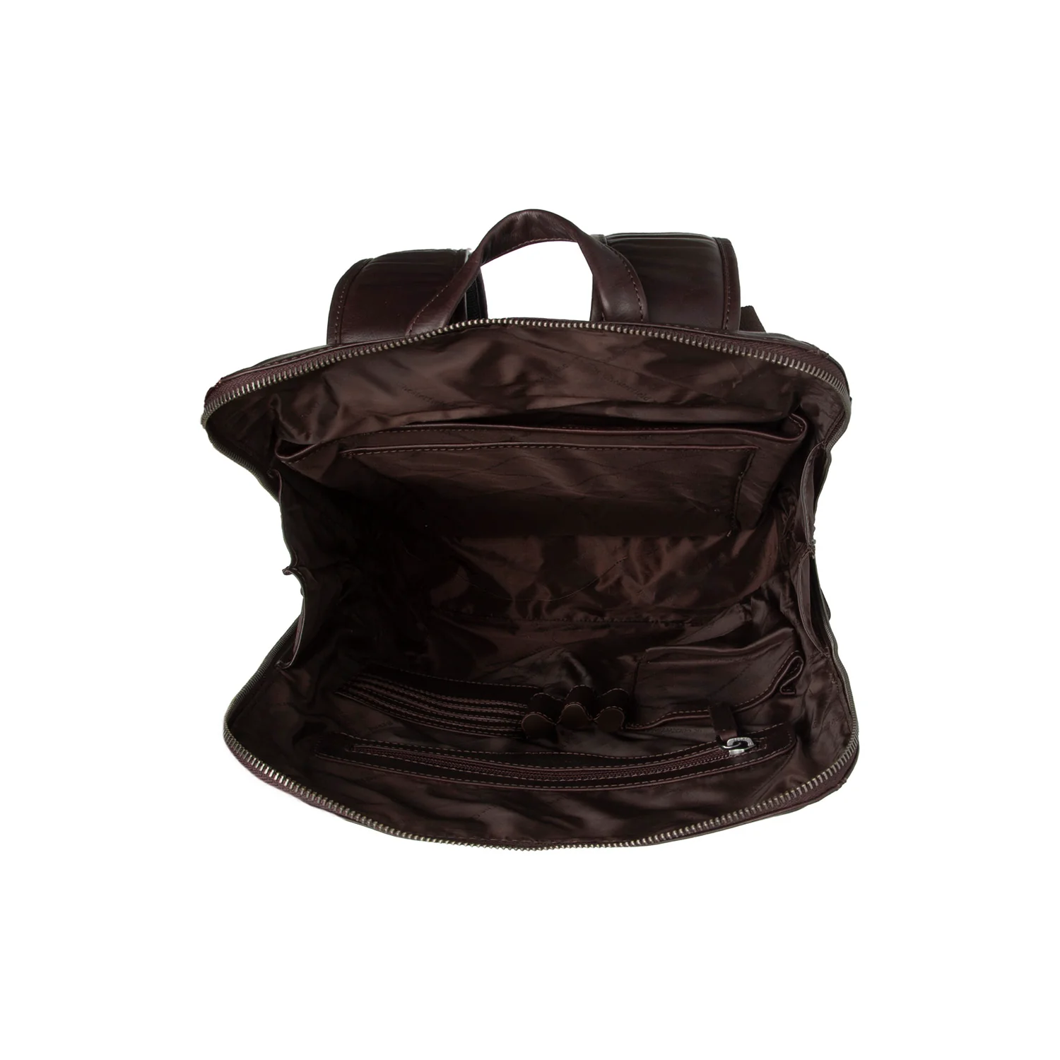 Leather Backpack Brown Filmore - Image 3