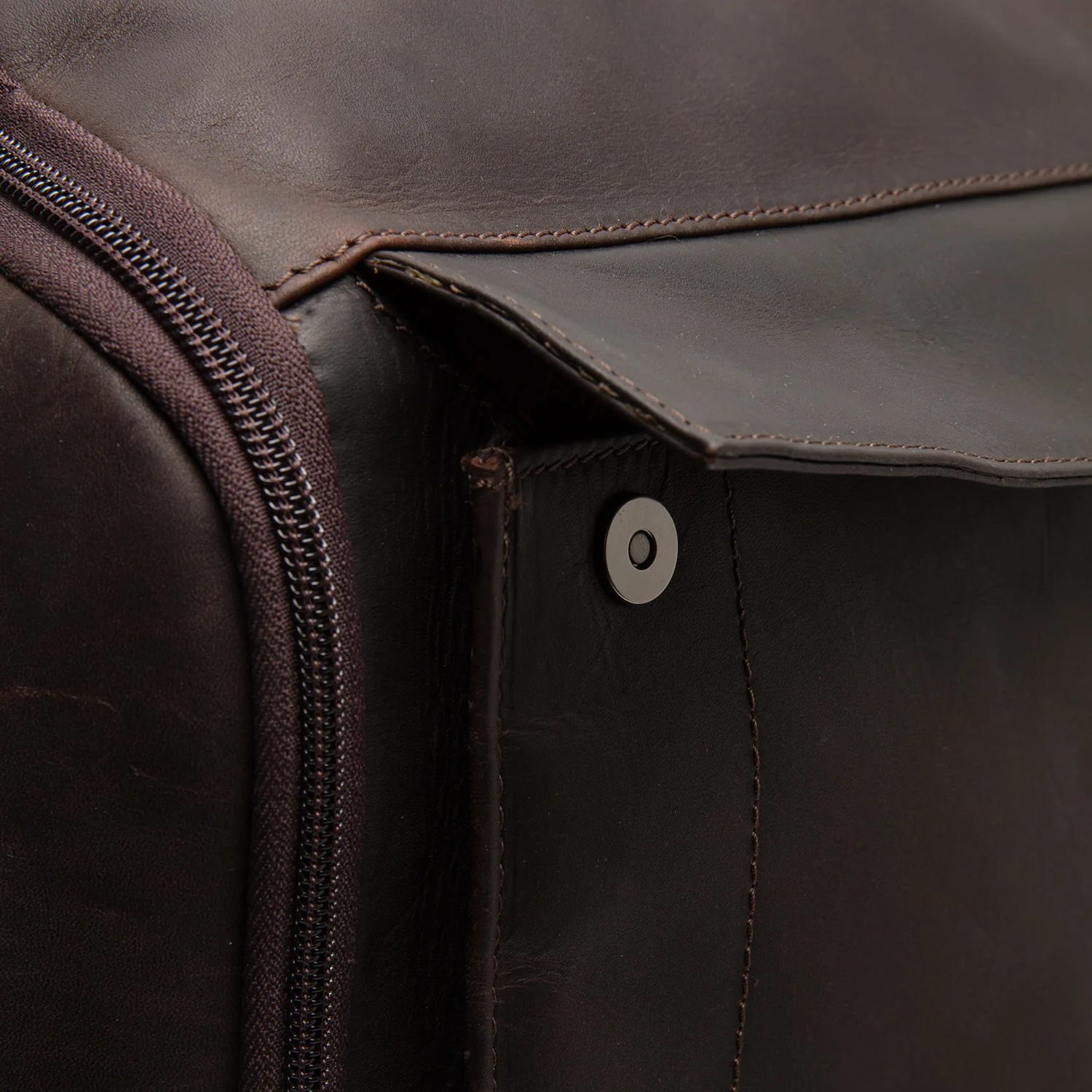 Leather Backpack Brown Rich - Image 5