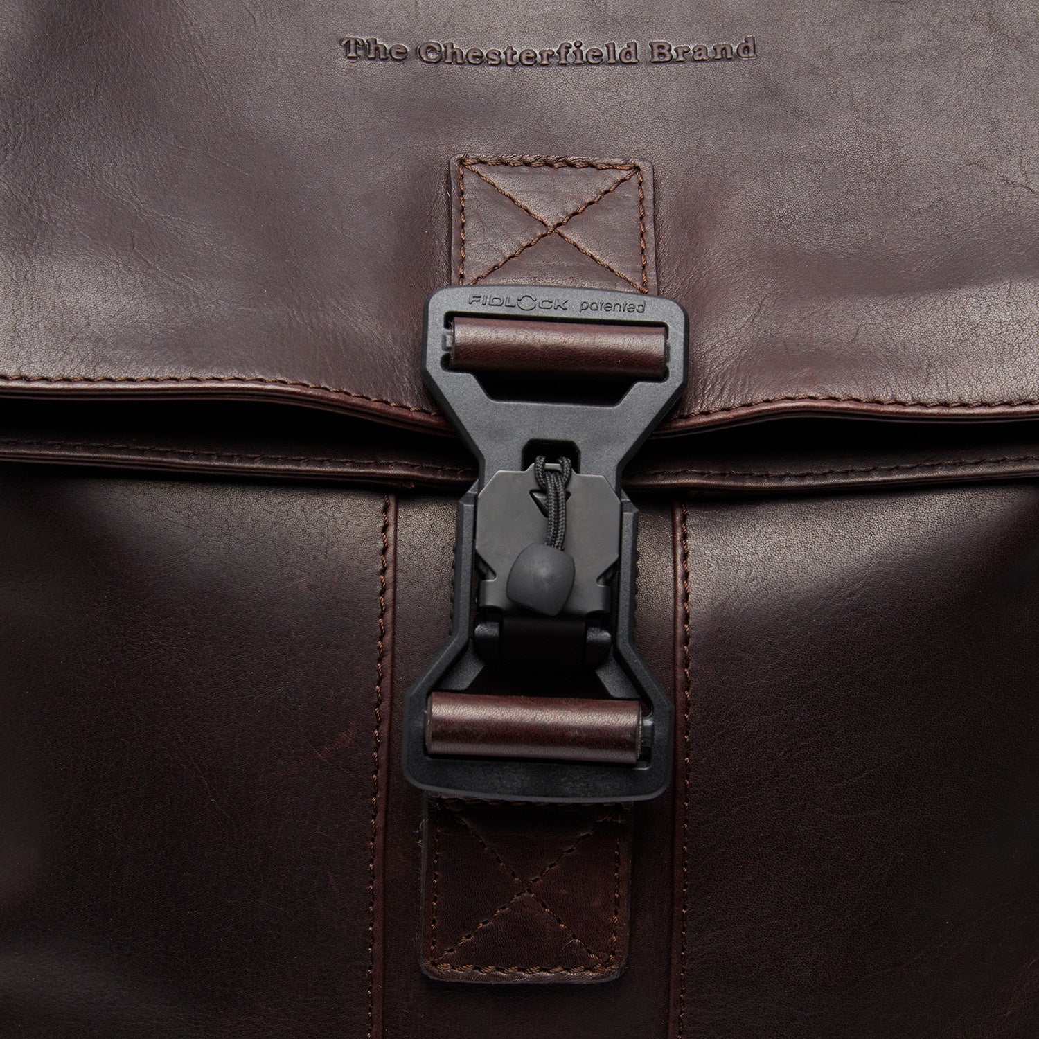Leather Backpack Brown Savona - Image 3