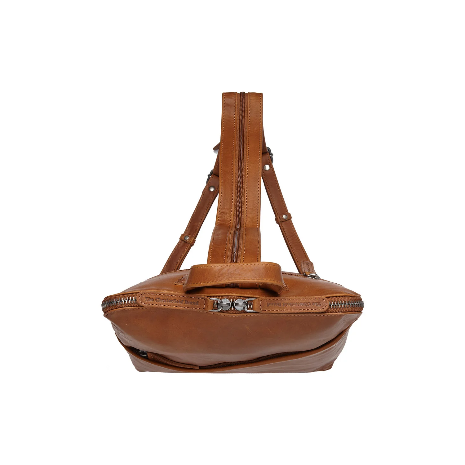 Leather Backpack Cognac Amanda - Image 5