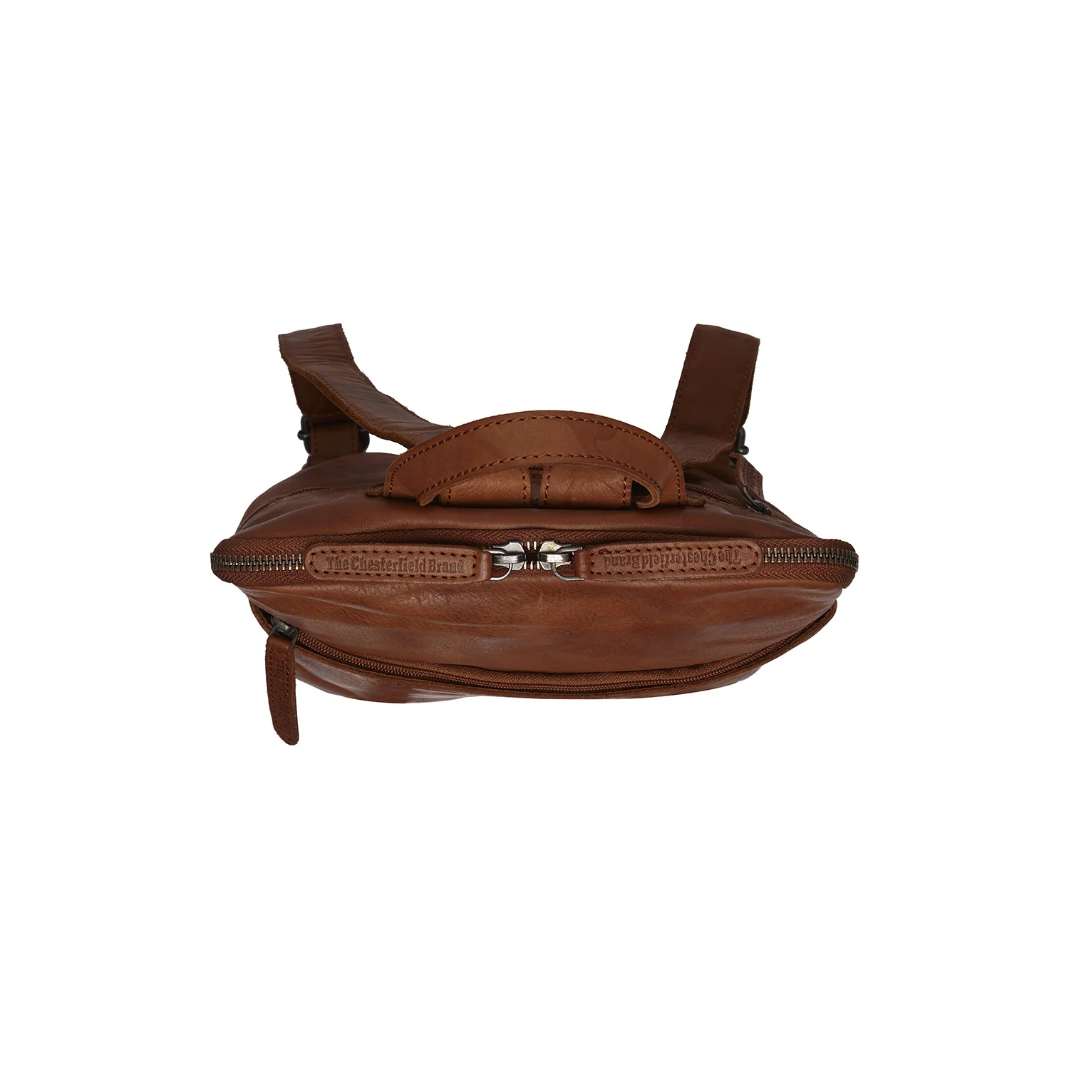 Leather Backpack Cognac Bern - Image 5