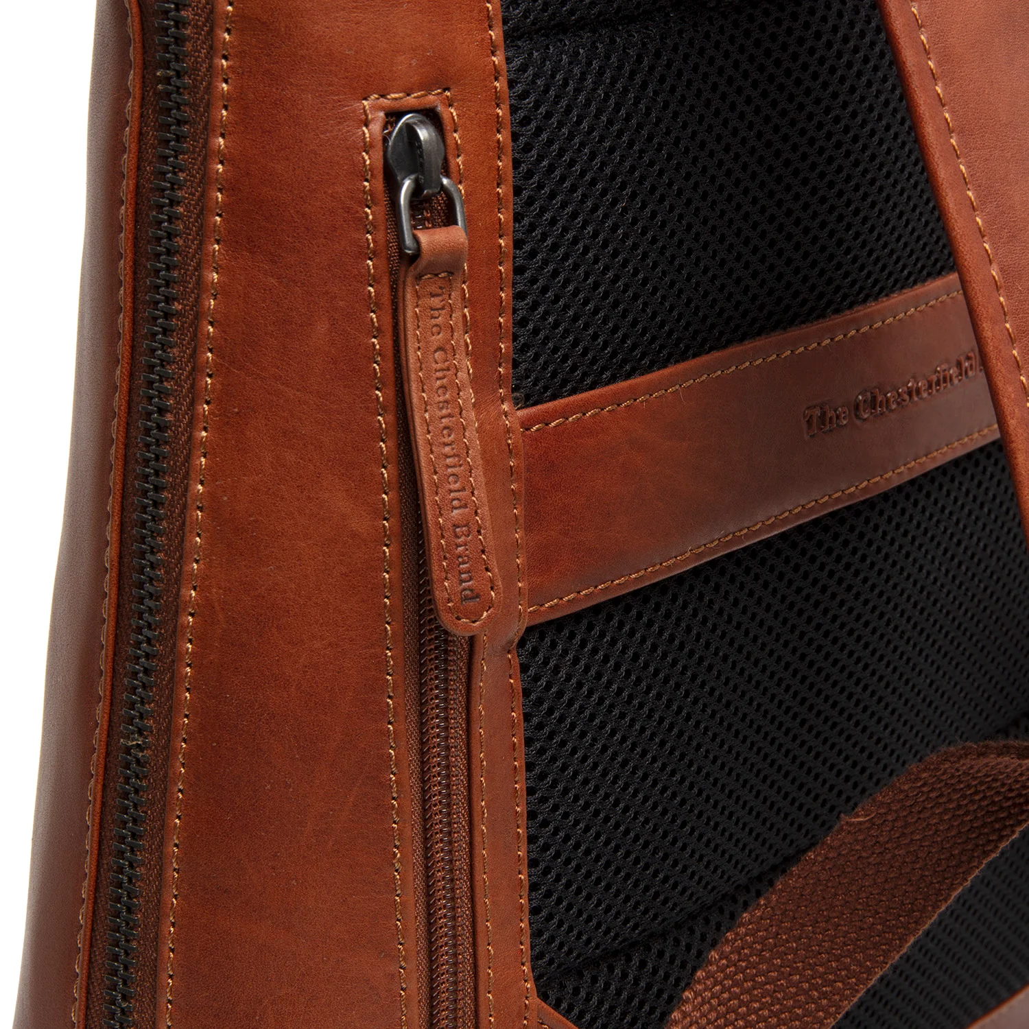 Leather Backpack Cognac Filmore - Image 4