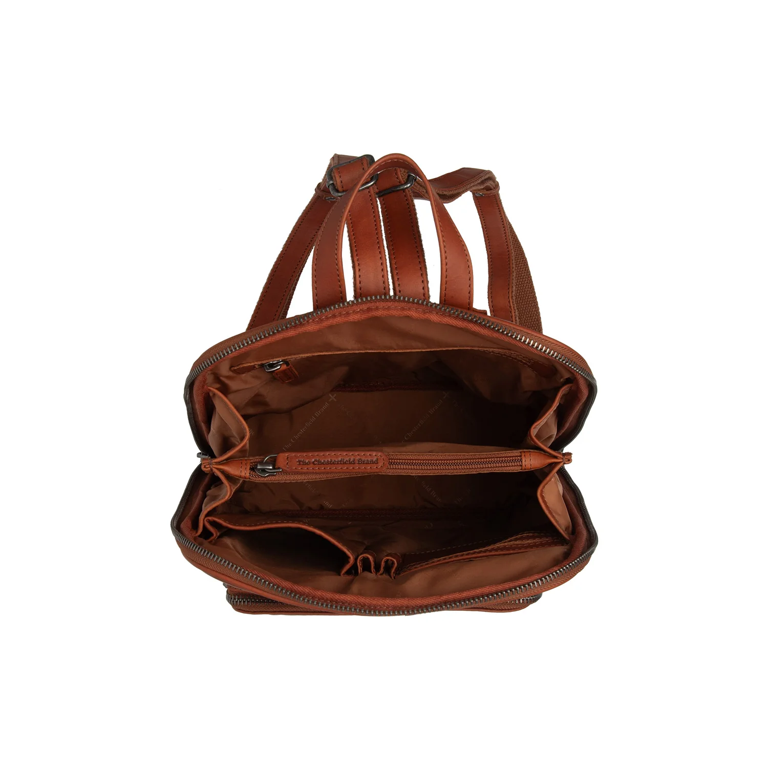 Leather Backpack Cognac Floran - Image 5