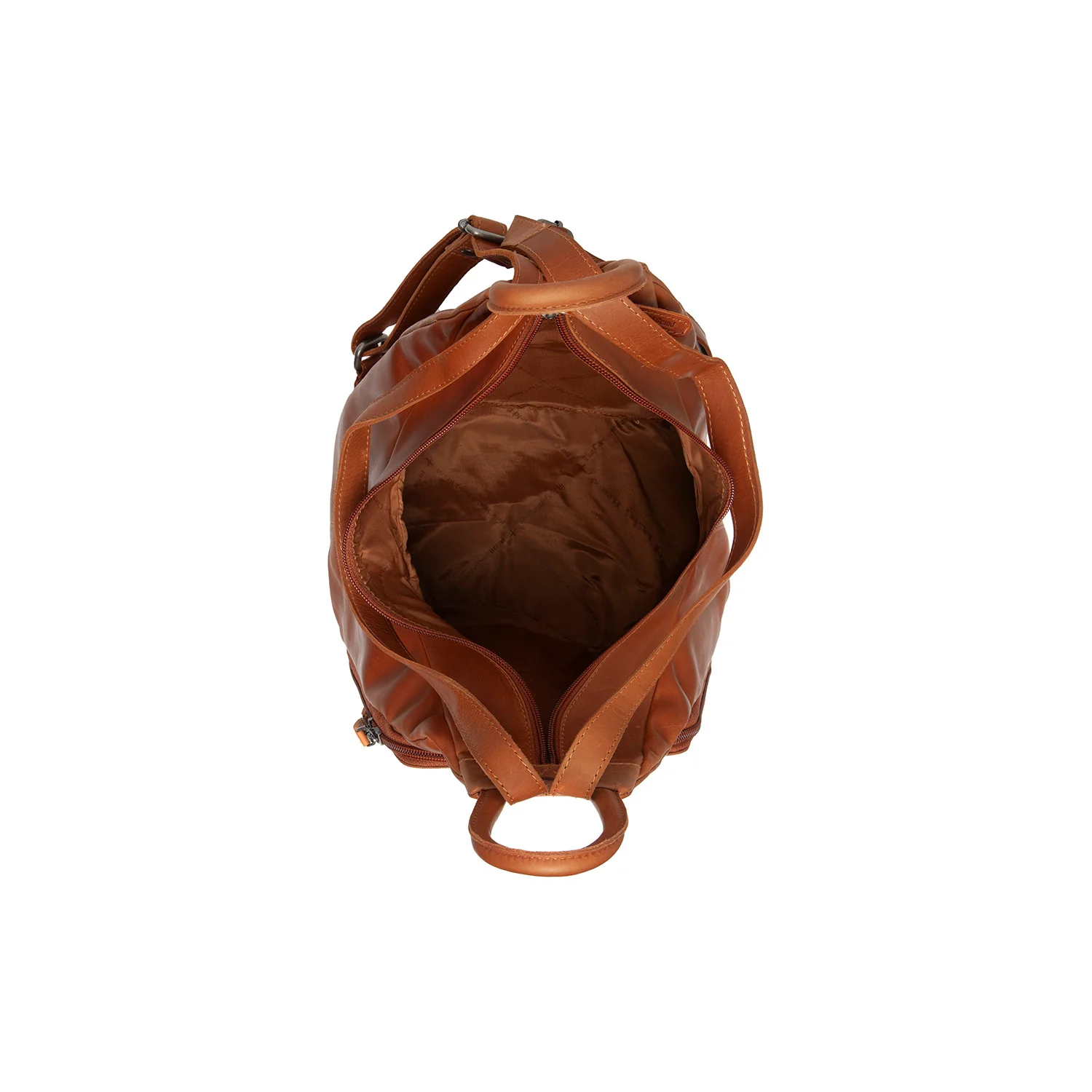 Leather Backpack Cognac Howard - Image 3