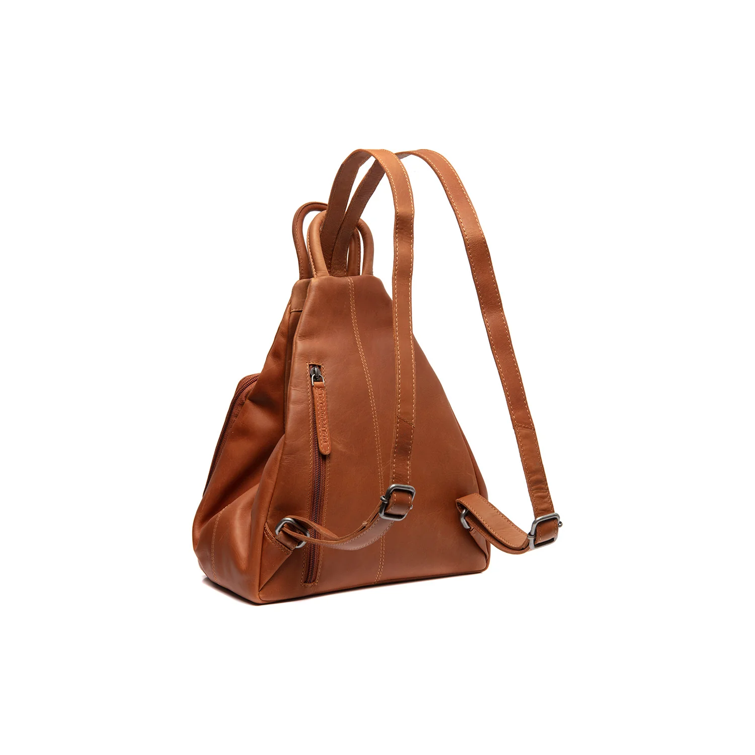 Leather Backpack Cognac Howard - Image 6