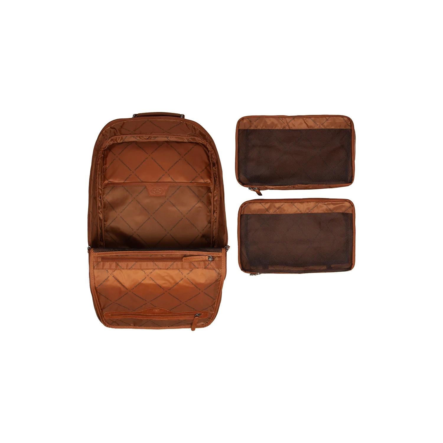 Leather Travel Backpack Cognac Jamaica - Image 3