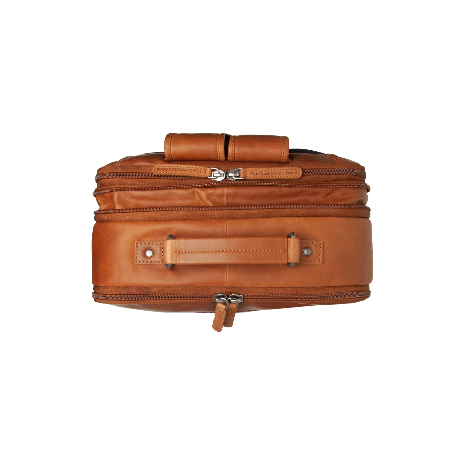 Leather Travel Backpack Cognac Jamaica - Image 7