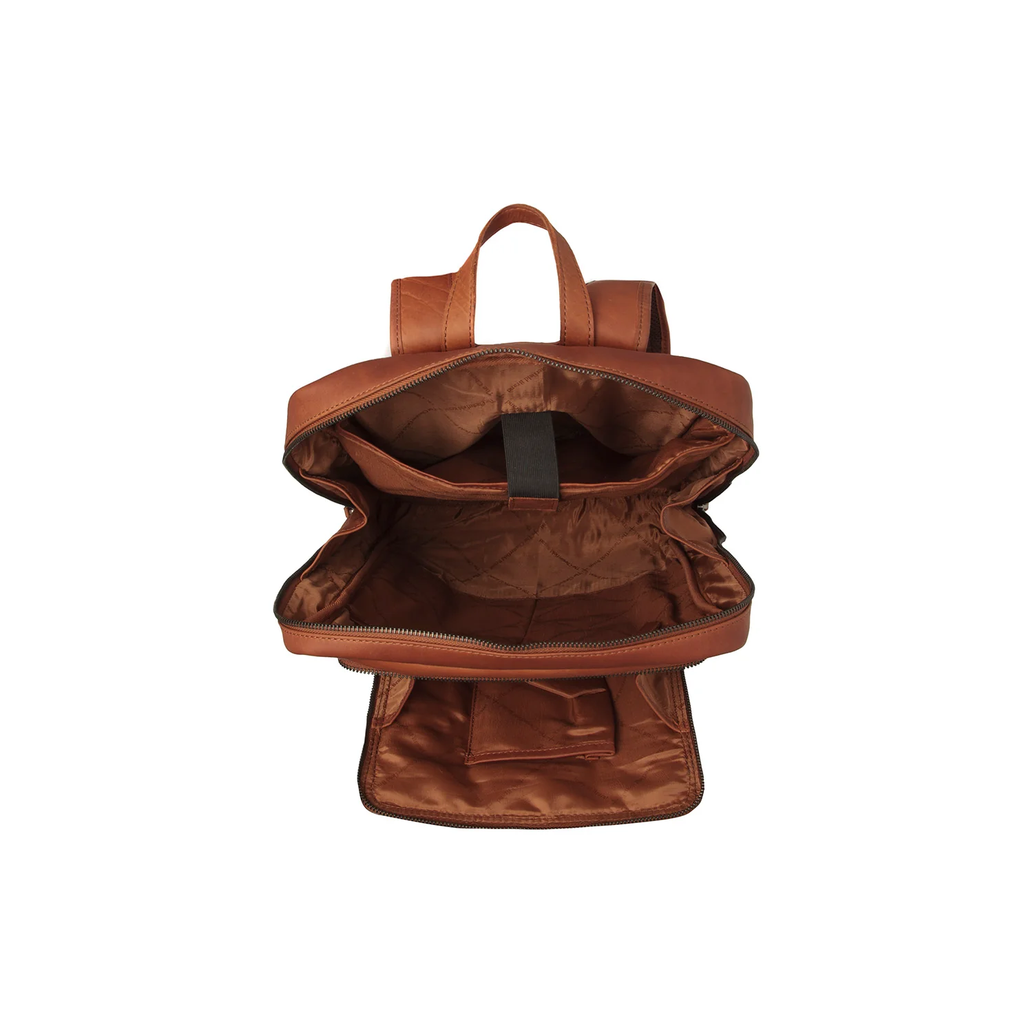 Leather Backpack Cognac Jasper - Image 5