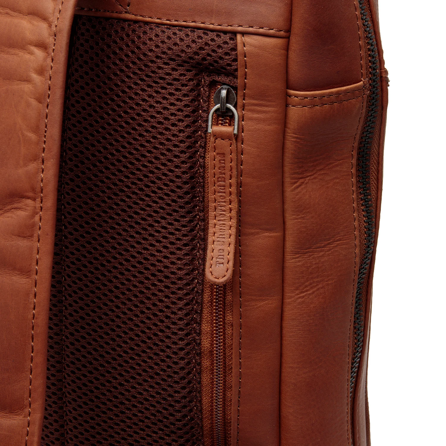 Leather Backpack Cognac Jasper - Image 6