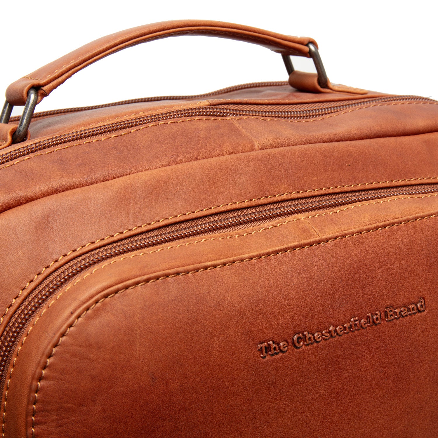 Leather Backpack Cognac Lennox - Image 6