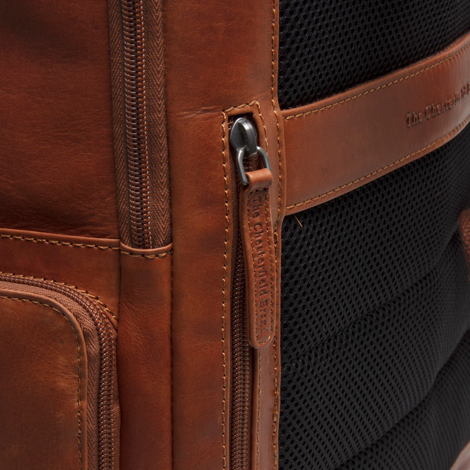 Leather Backpack Cognac Lennox - Image 7
