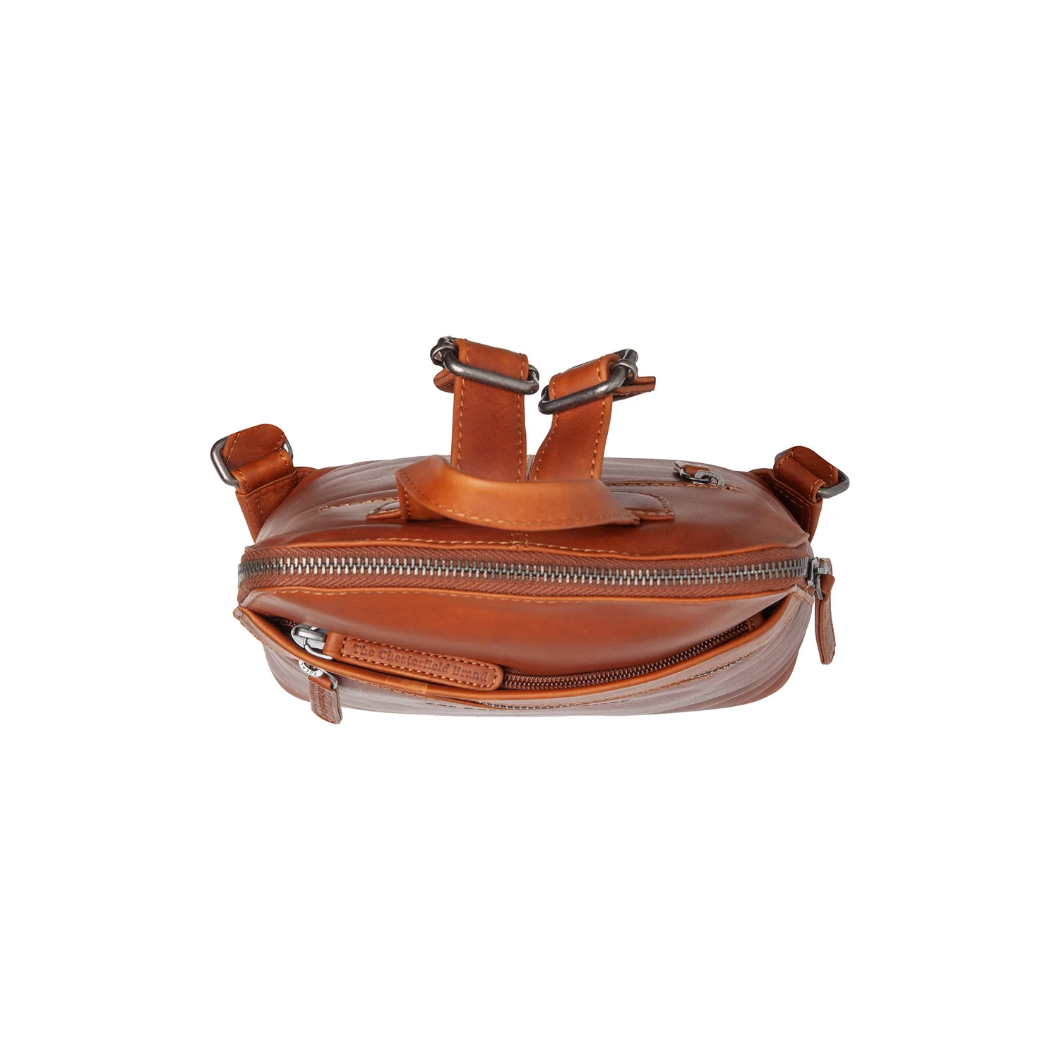 Leather Backpack Cognac Linford - Image 3