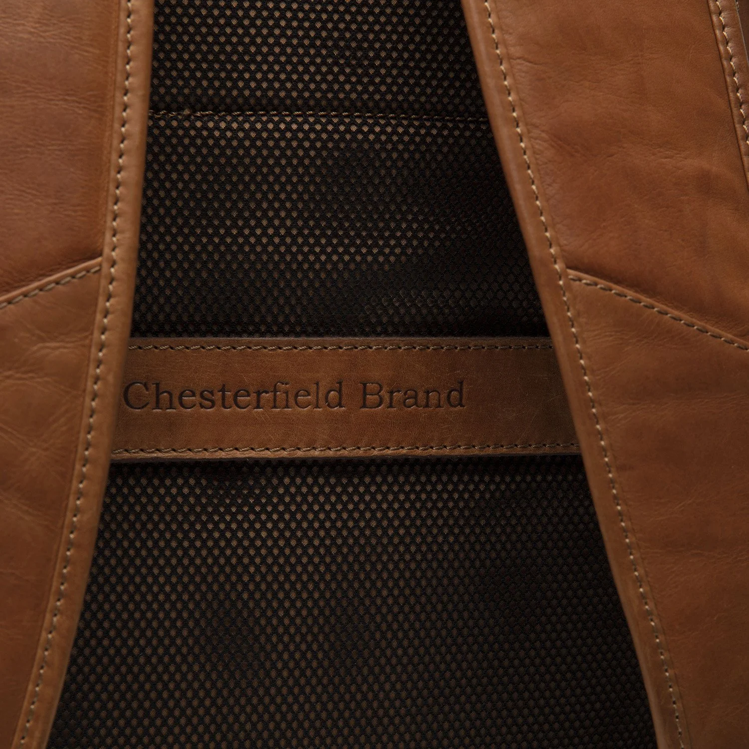 Leather Backpack Cognac Liverpool - Image 6