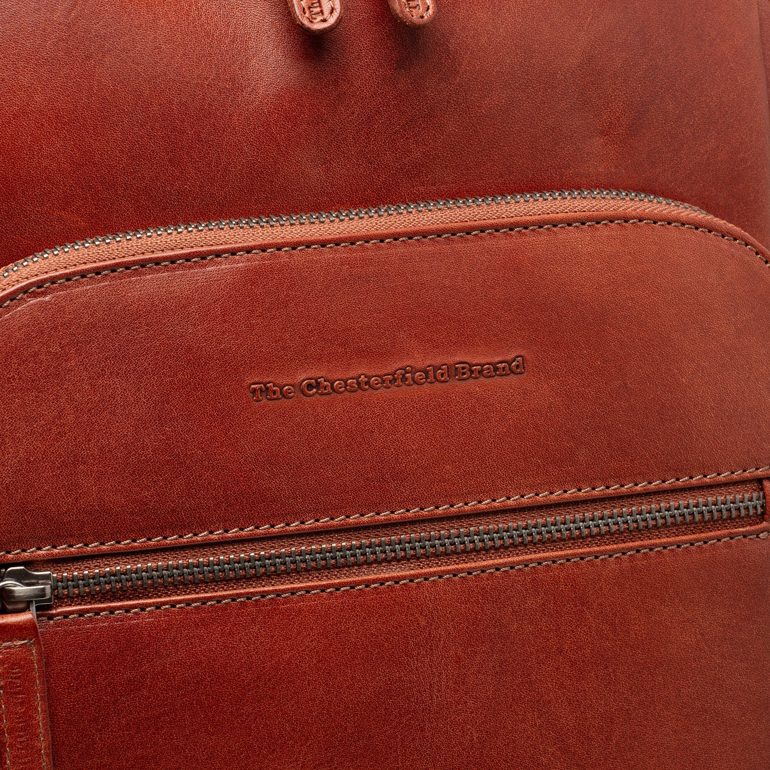 Leather Backpack Cognac Maggiore - Image 7