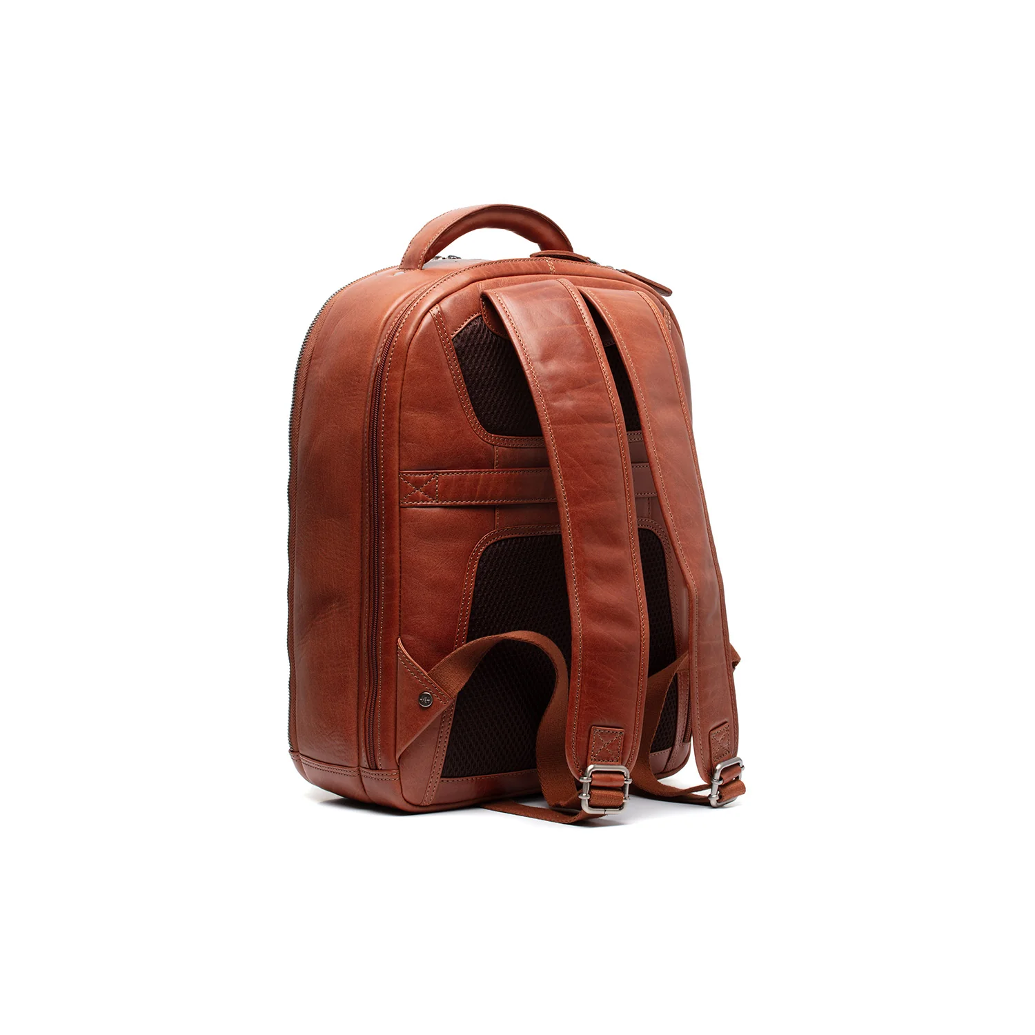 Leather Backpack Cognac Maggiore - Image 8