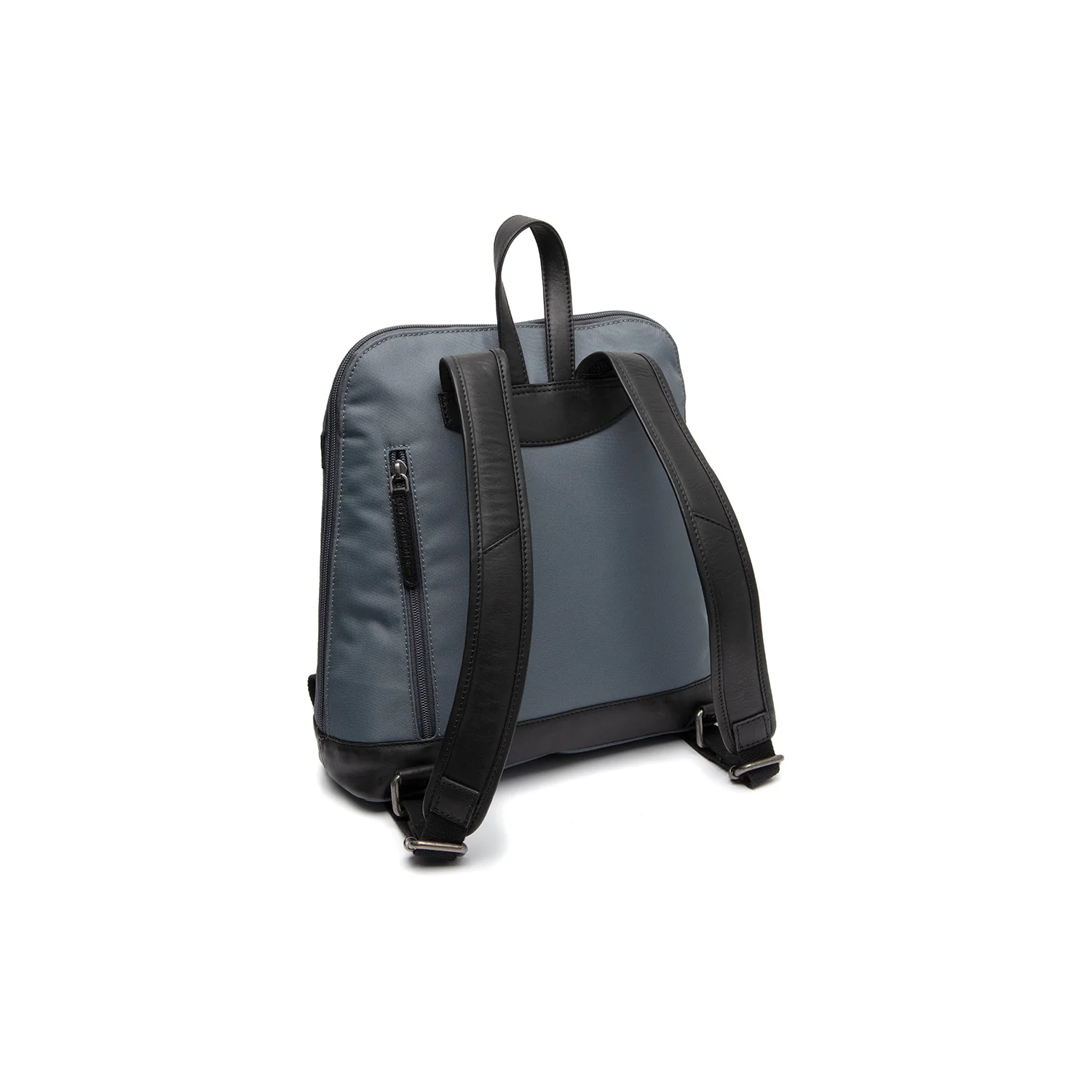 Leather Backpack Light Grey Nesna - Image 6