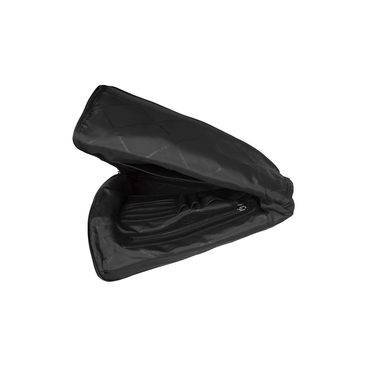 Leather Backpack Light Grey Trondheim - Image 4