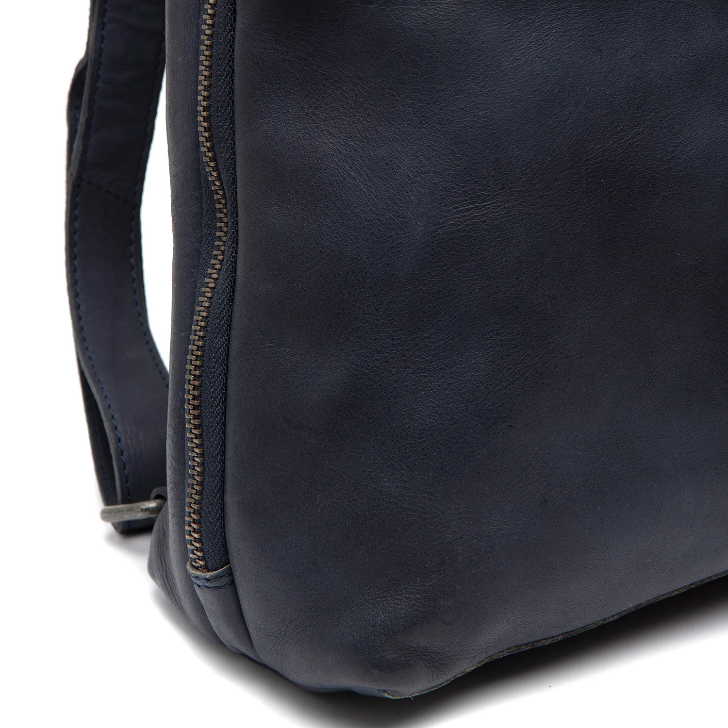 Leather Backpack Navy Bern - Image 5