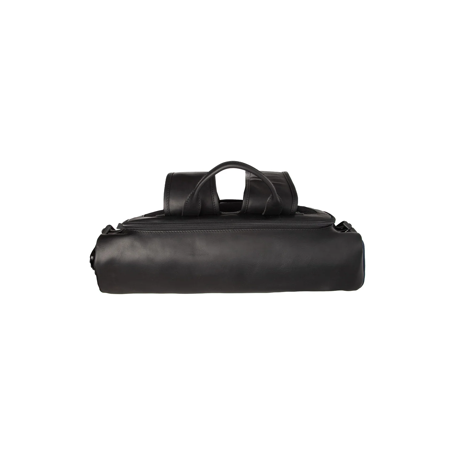 Leather Backpack Navy Bornholm - Image 4