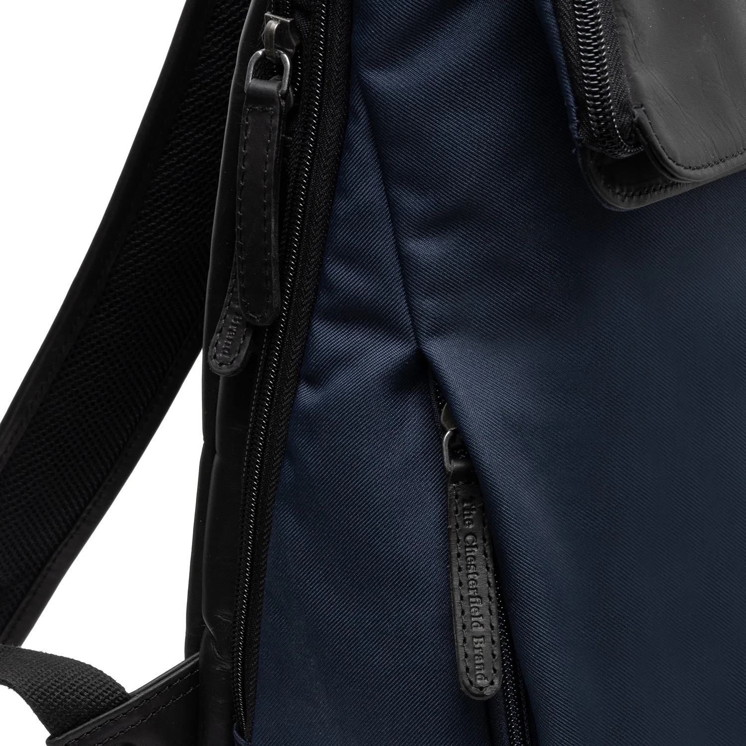 Leather Backpack Navy Trondheim - Image 5