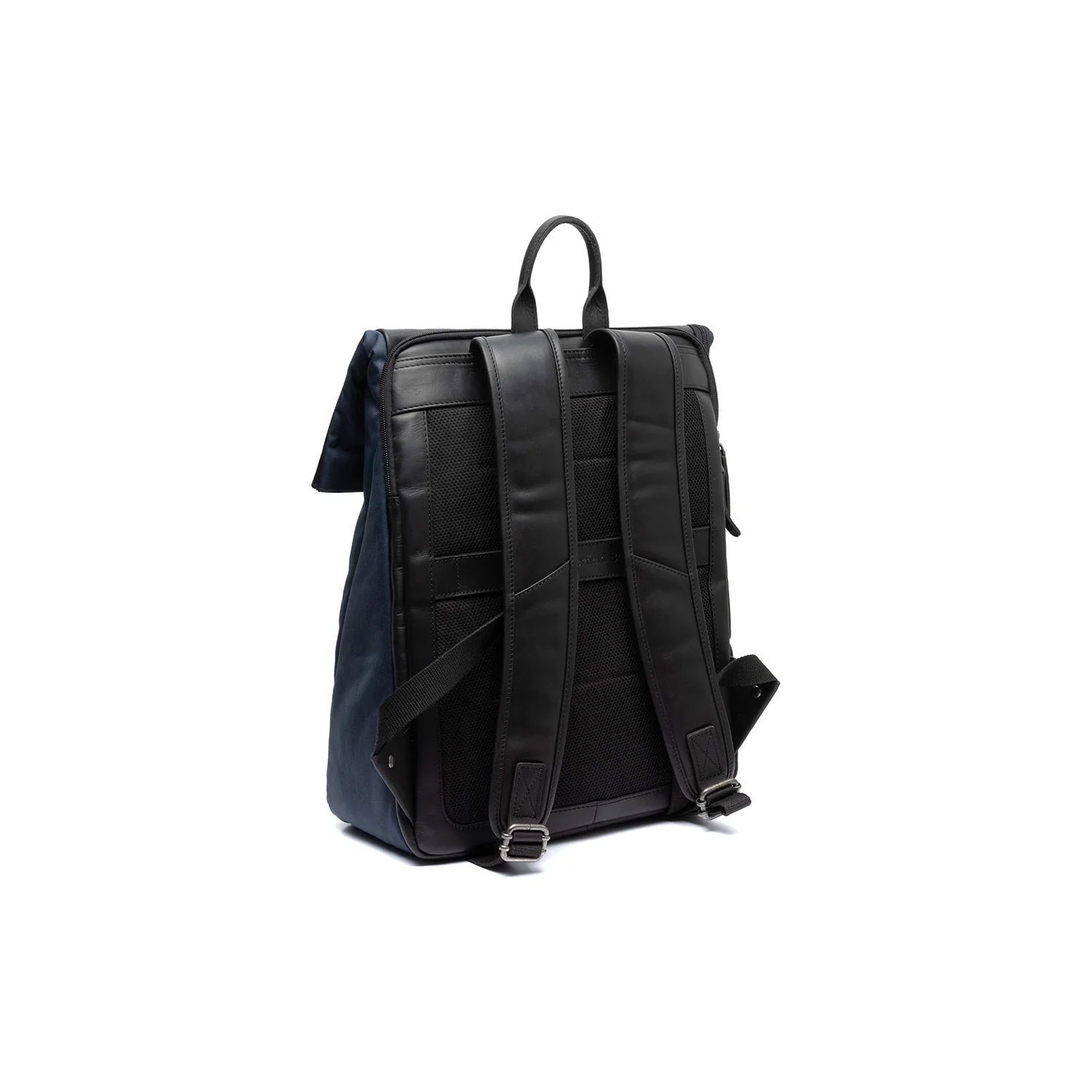 Leather Backpack Navy Trondheim - Image 6