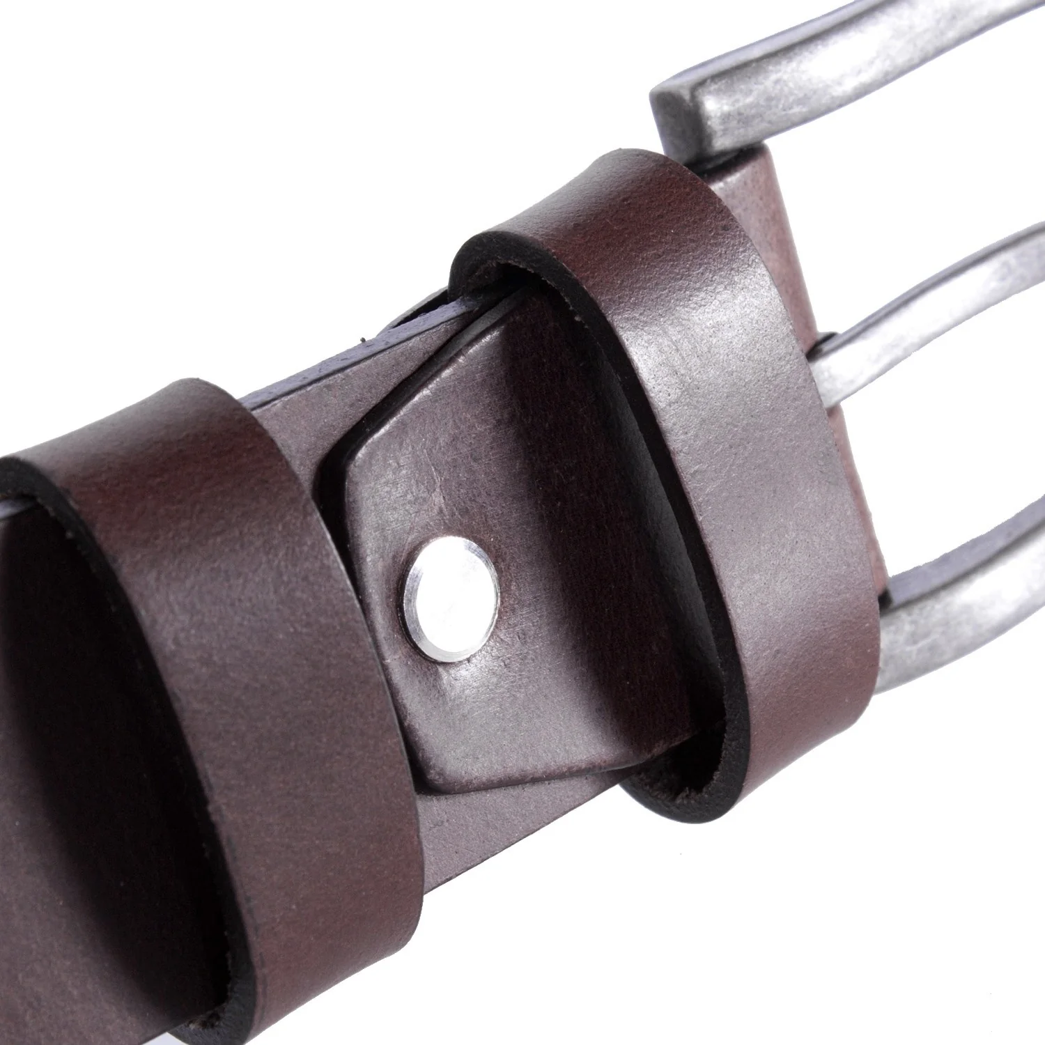 Leather Belt Brown Brandon - Image 3