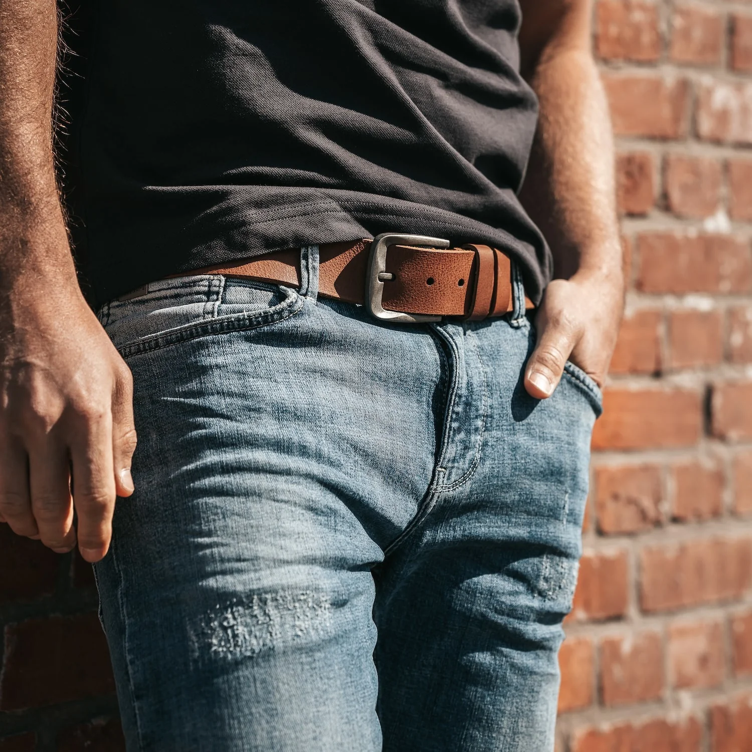 Leather Belt Cognac Copper - Image 2