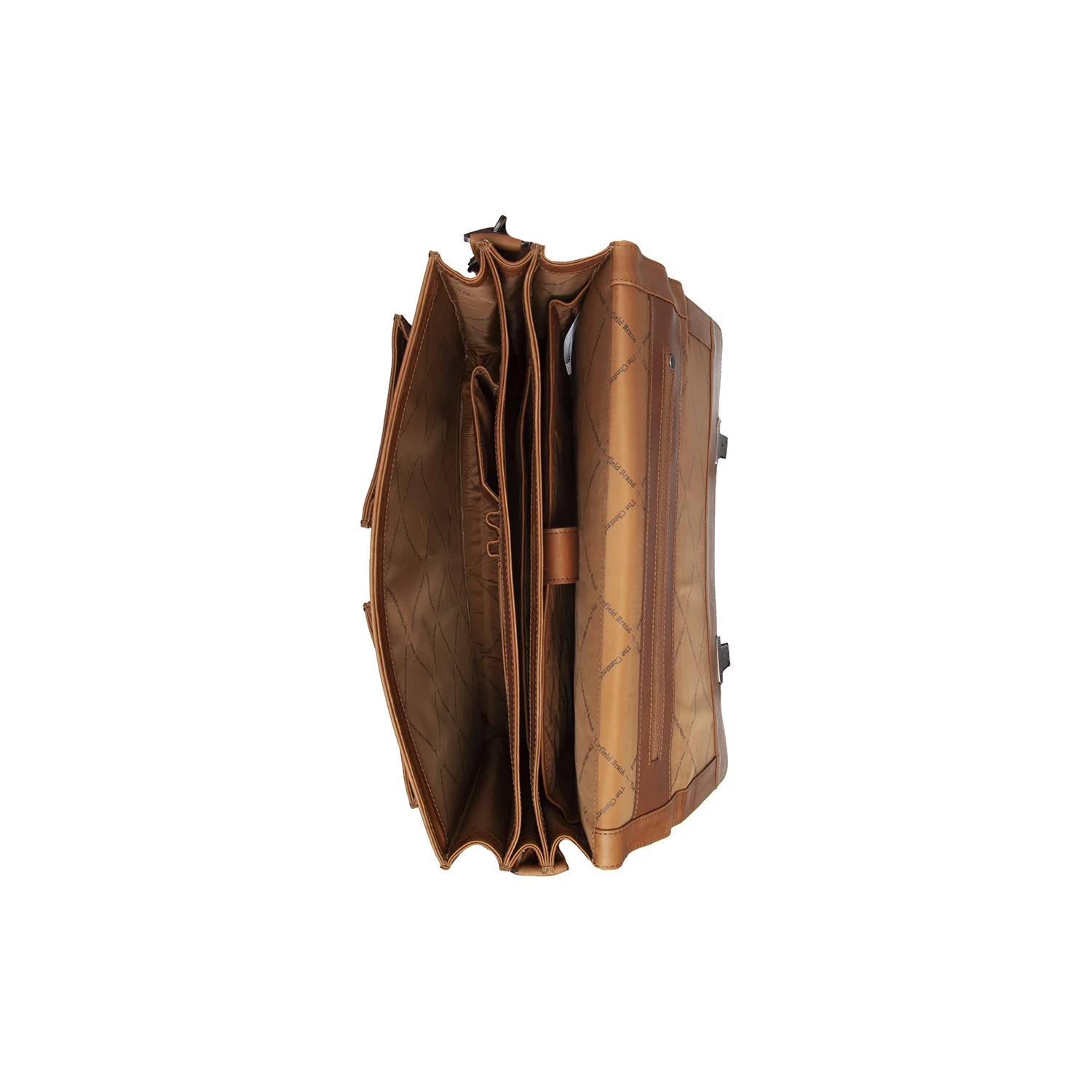 Leather Briefcase Cognac Springfield - Image 5