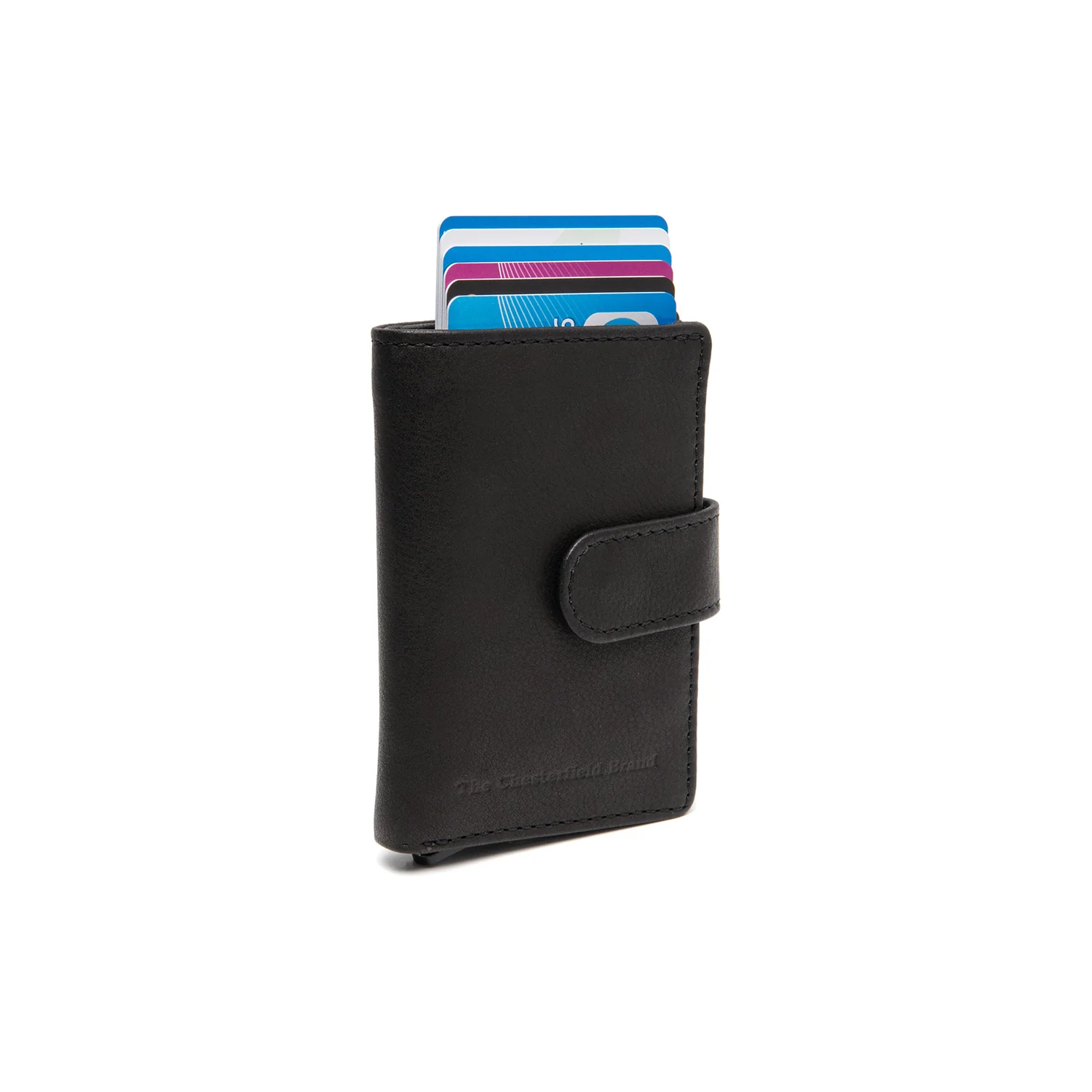 Leather Card Holder Black Kaunas