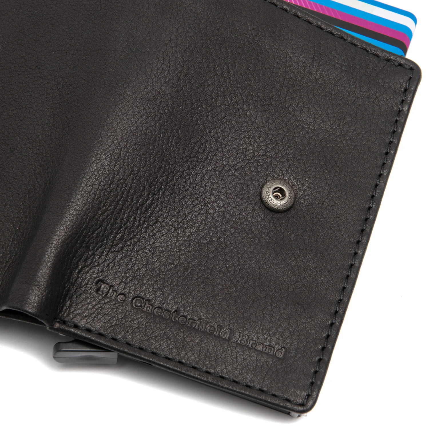 Leather Card Holder Black Kaunas - Image 4