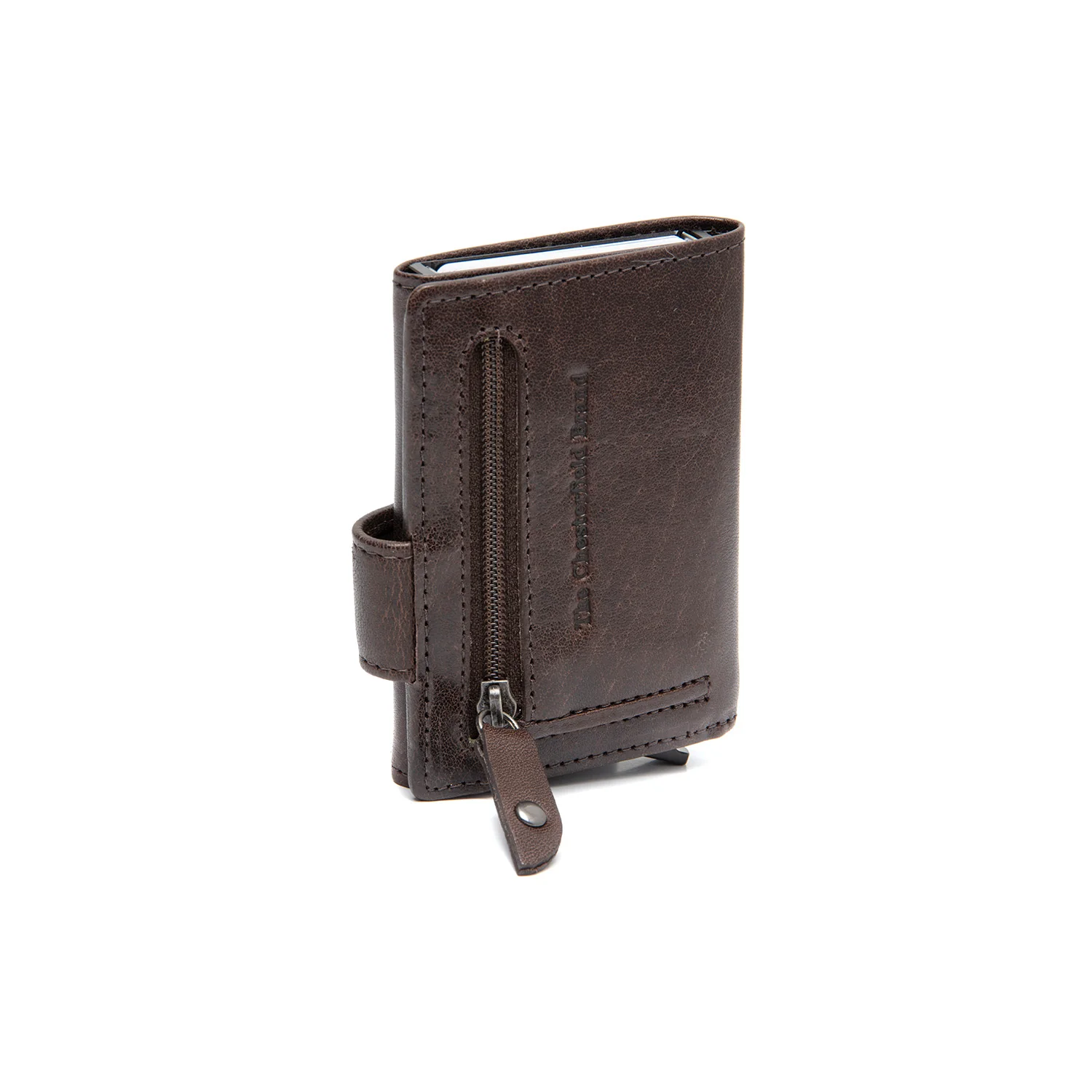 Leather Card Holder Brown Larino - Image 6