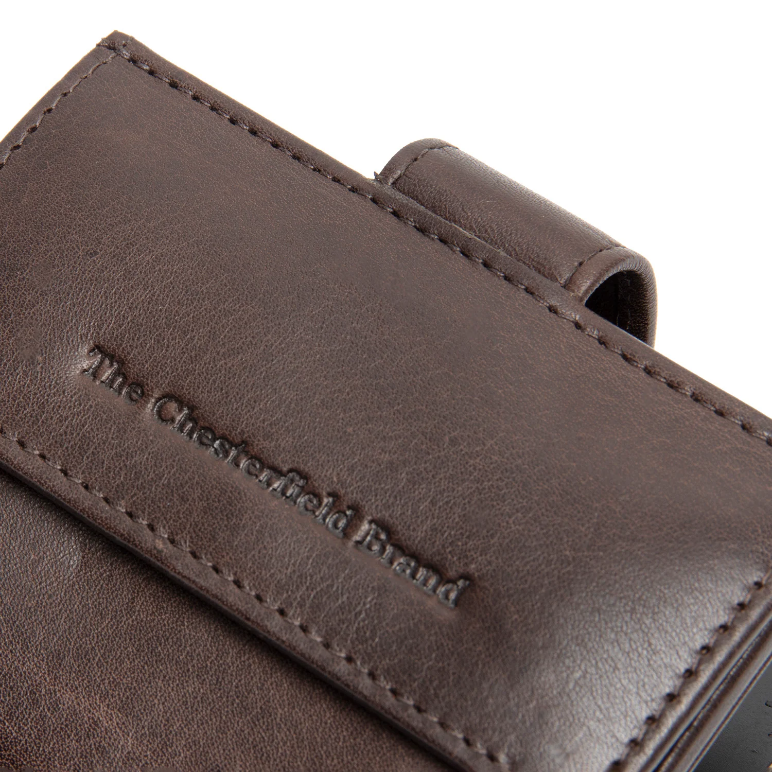 Leather Card Holder Brown Lesina - Image 5